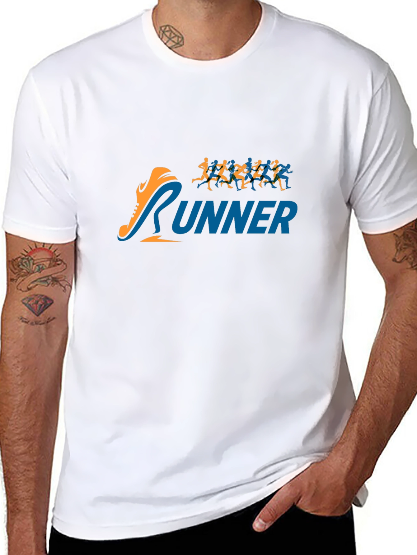 Runner Graphic Tee - Mens Black T-Shirt