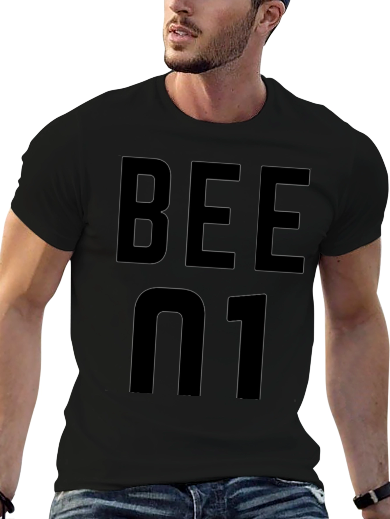 Mens Black BEE N1 T-Shirt