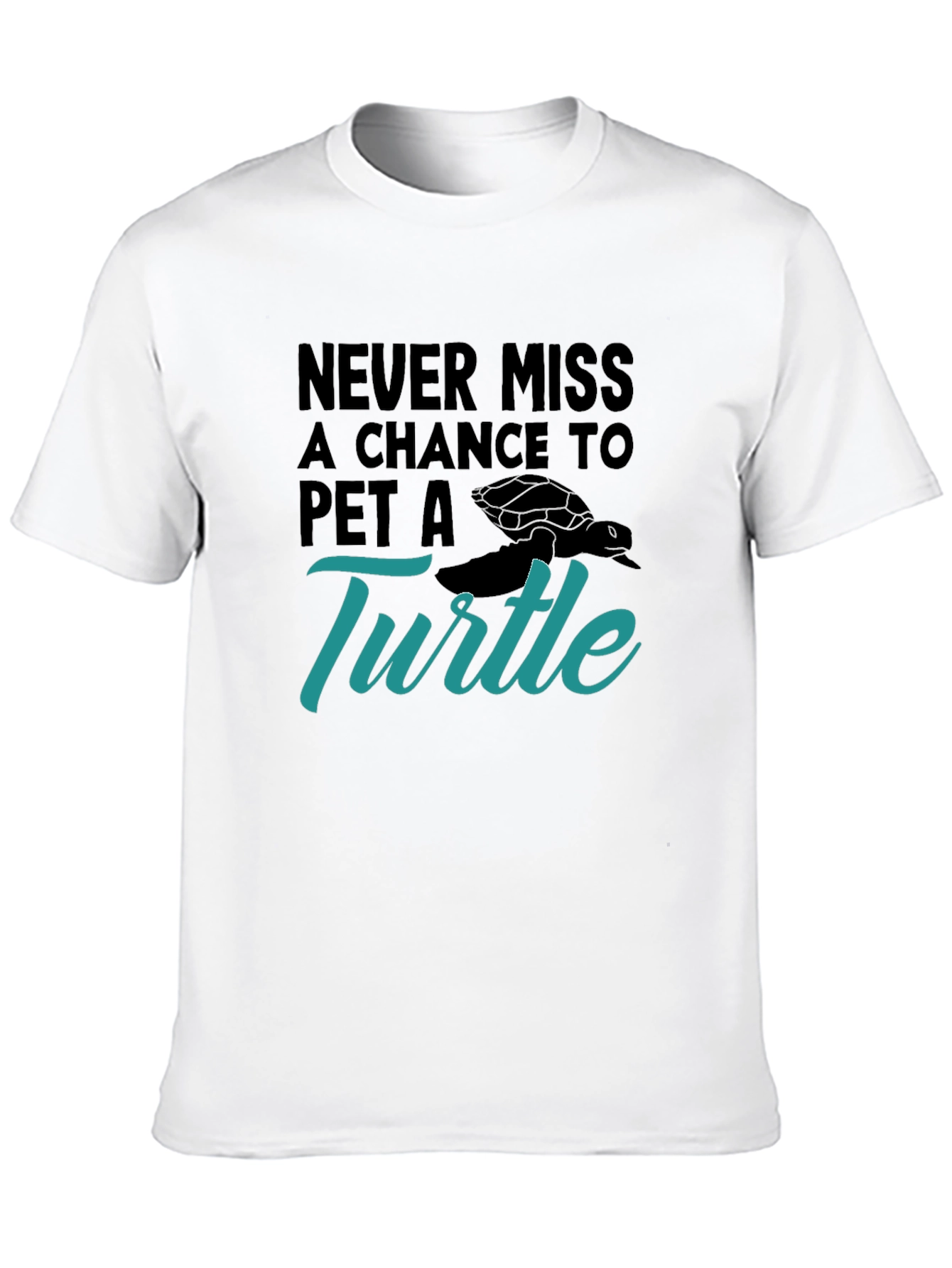 Pet A Turtle Graphic Tee - Black