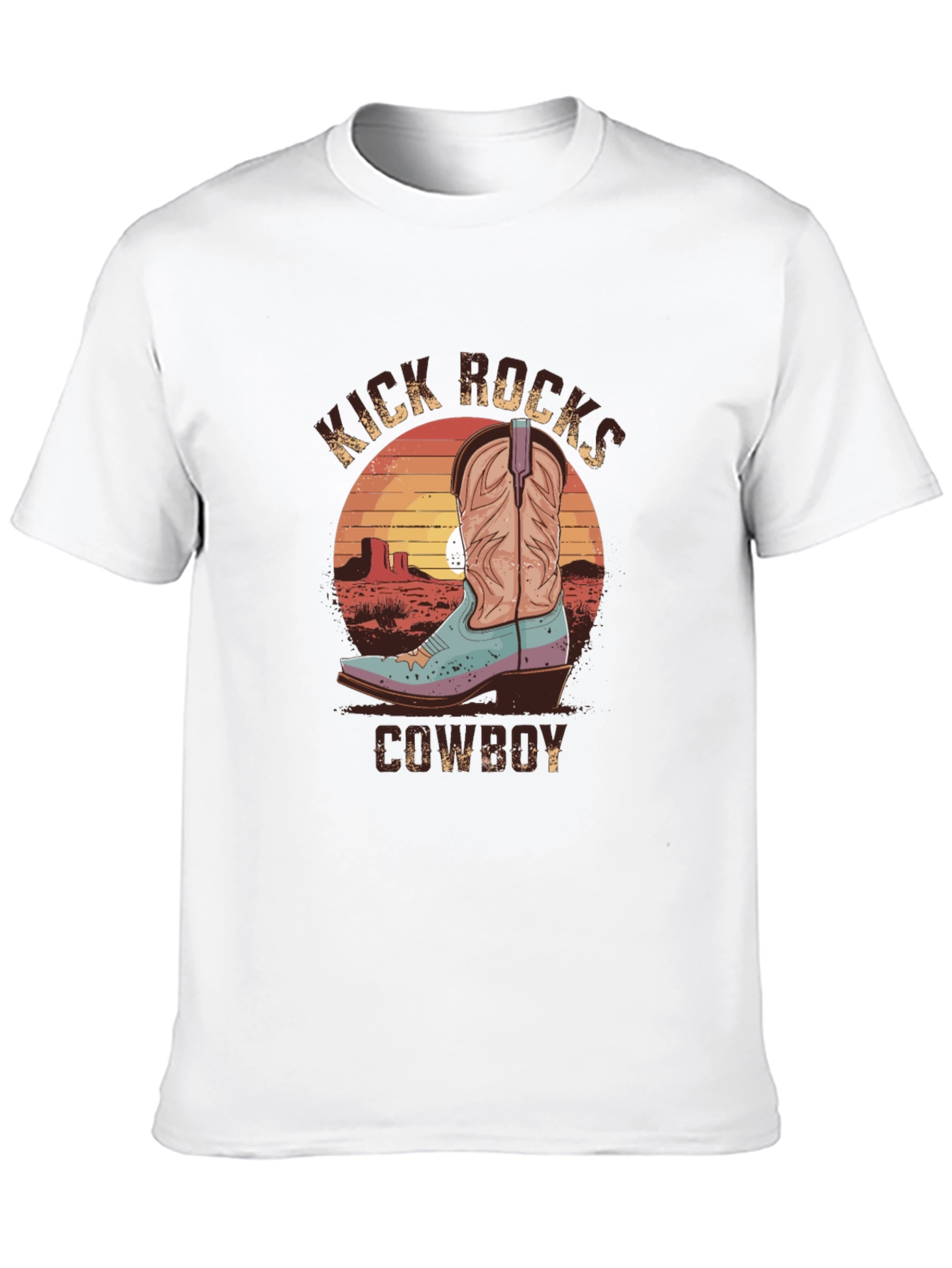 Kick Rocks Cowboy Graphic Tee