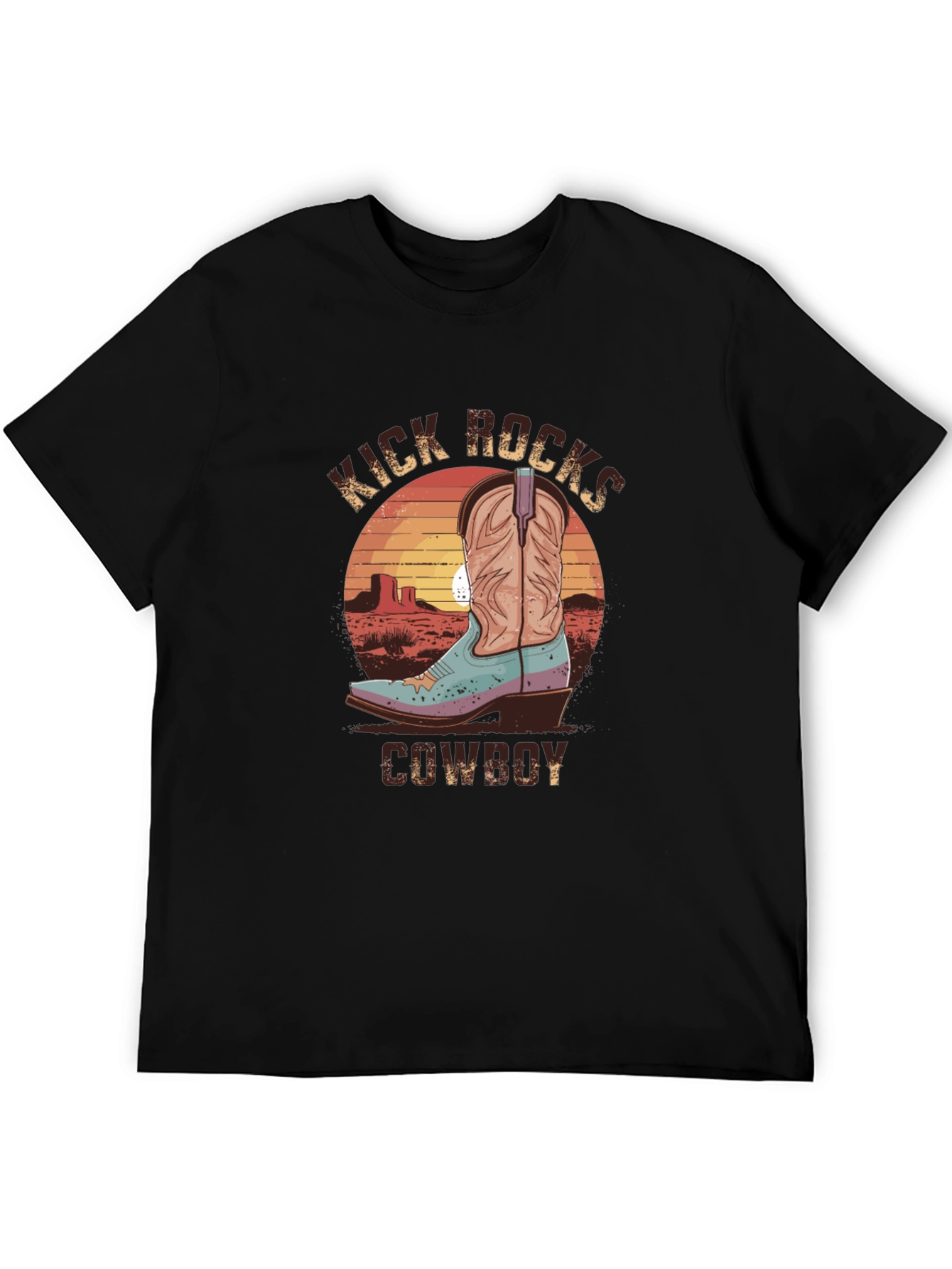 Kick Rocks Cowboy Graphic Tee