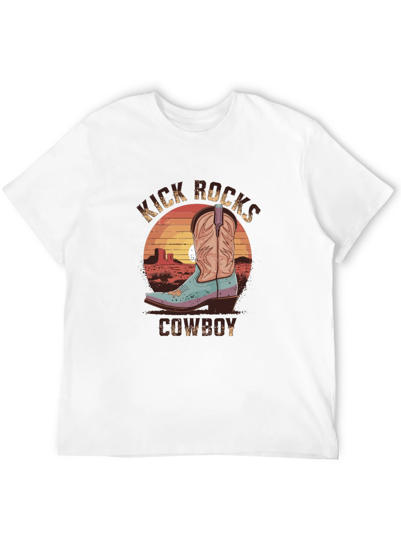 Kick Rocks Cowboy Graphic Tee