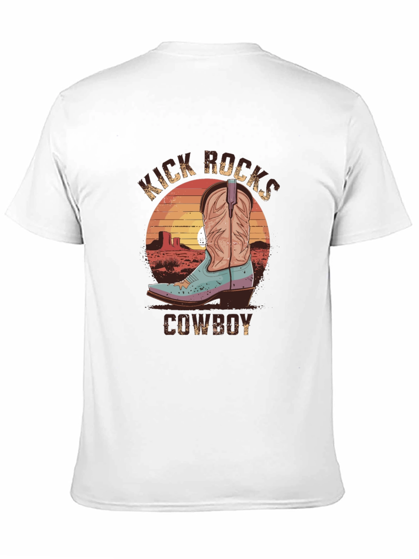 Kick Rocks Cowboy Graphic Tee