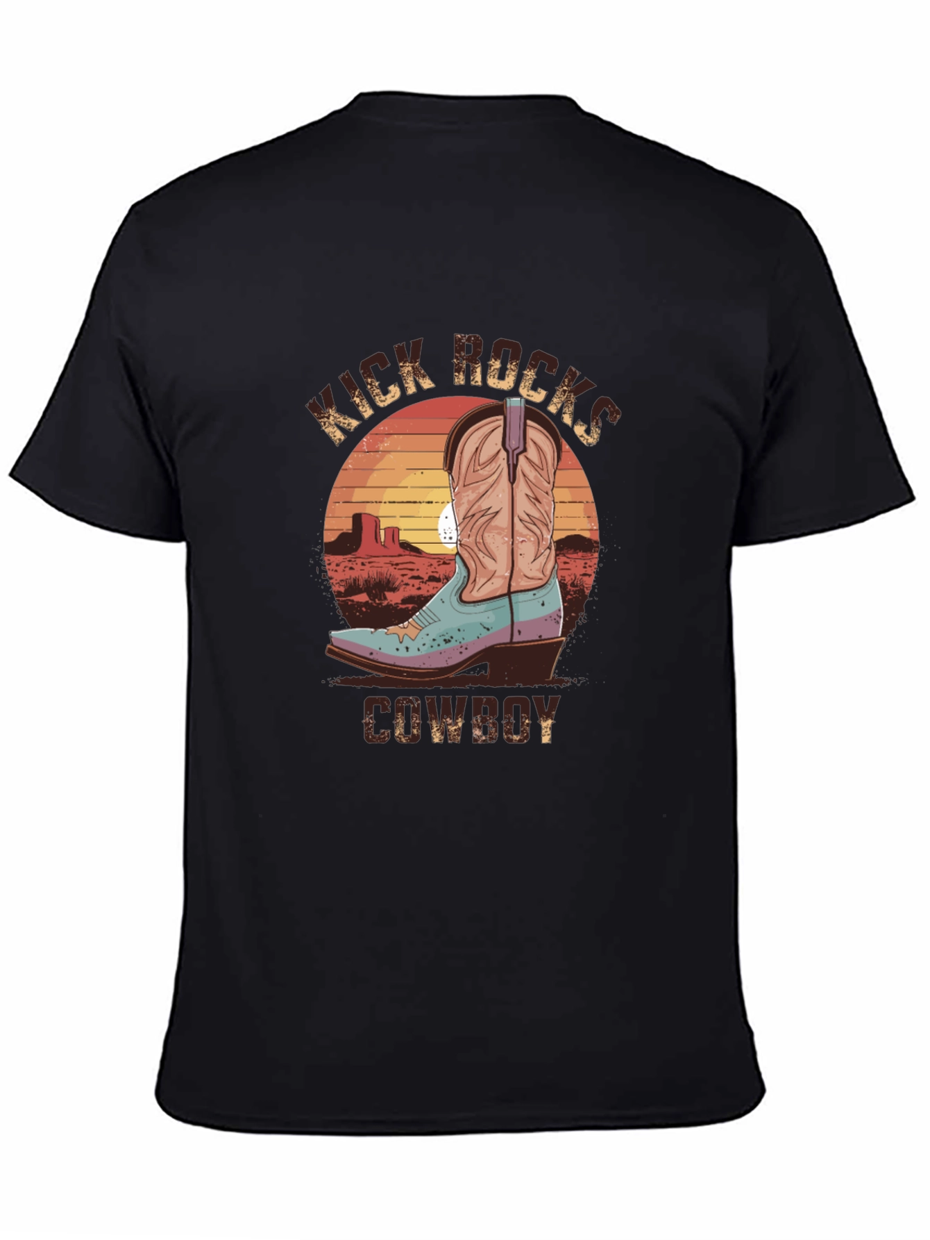 Kick Rocks Cowboy Graphic Tee