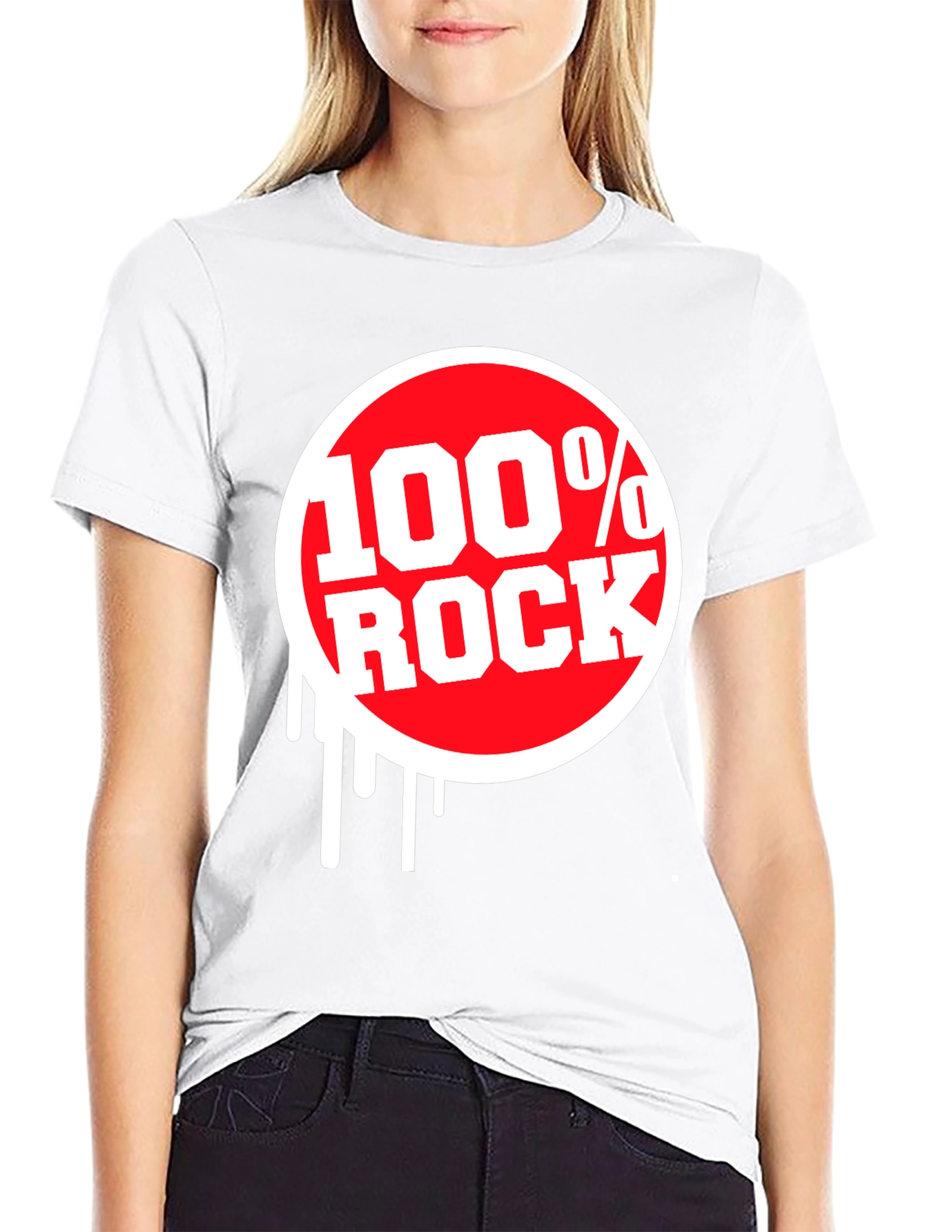 100% Rock Graphic Tee - Black