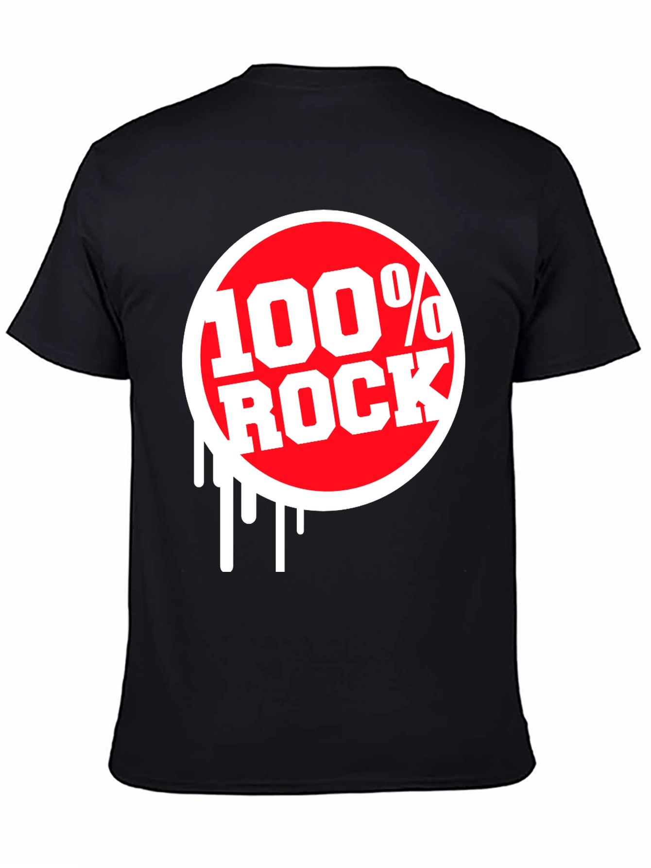 100% Rock Graphic Tee - Black