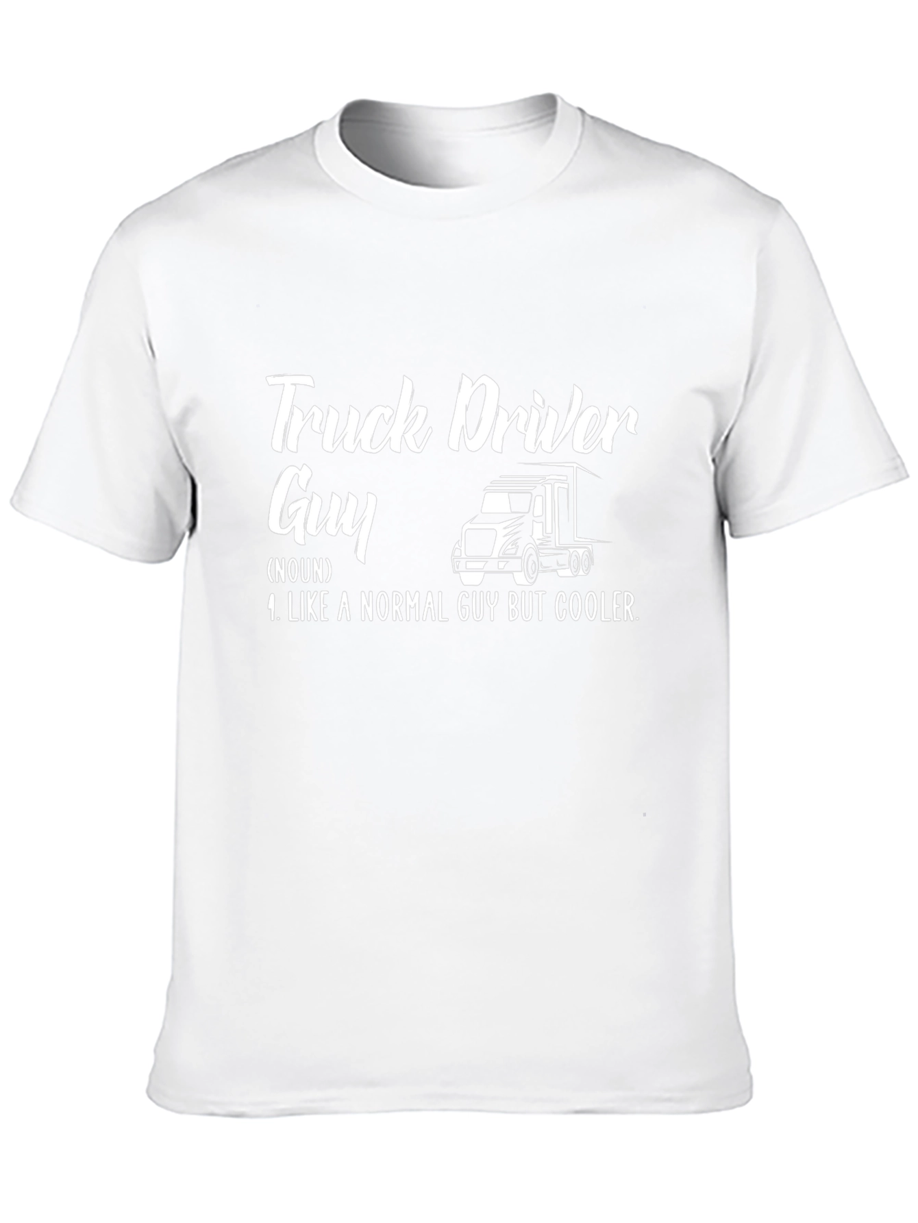 Truck Driver Guy Graphic Tee - Cool & Comfy