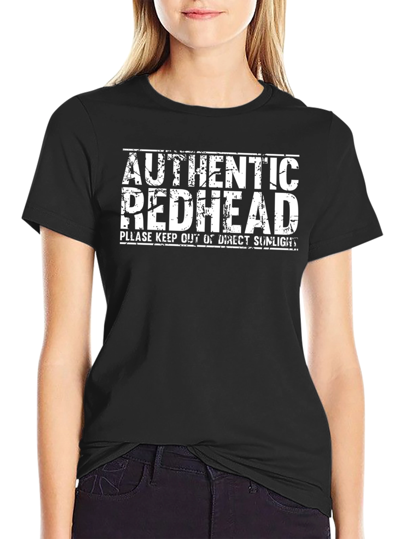 Authentic Redhead Graphic T-Shirt - Black