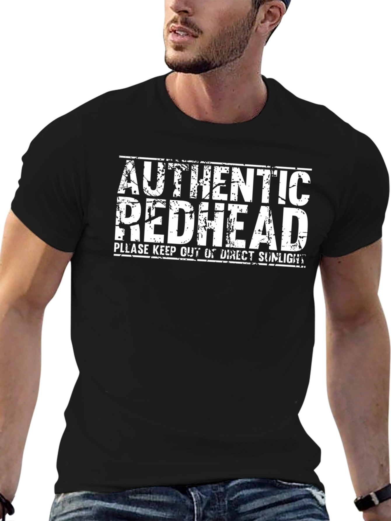 Authentic Redhead Graphic T-Shirt - Black
