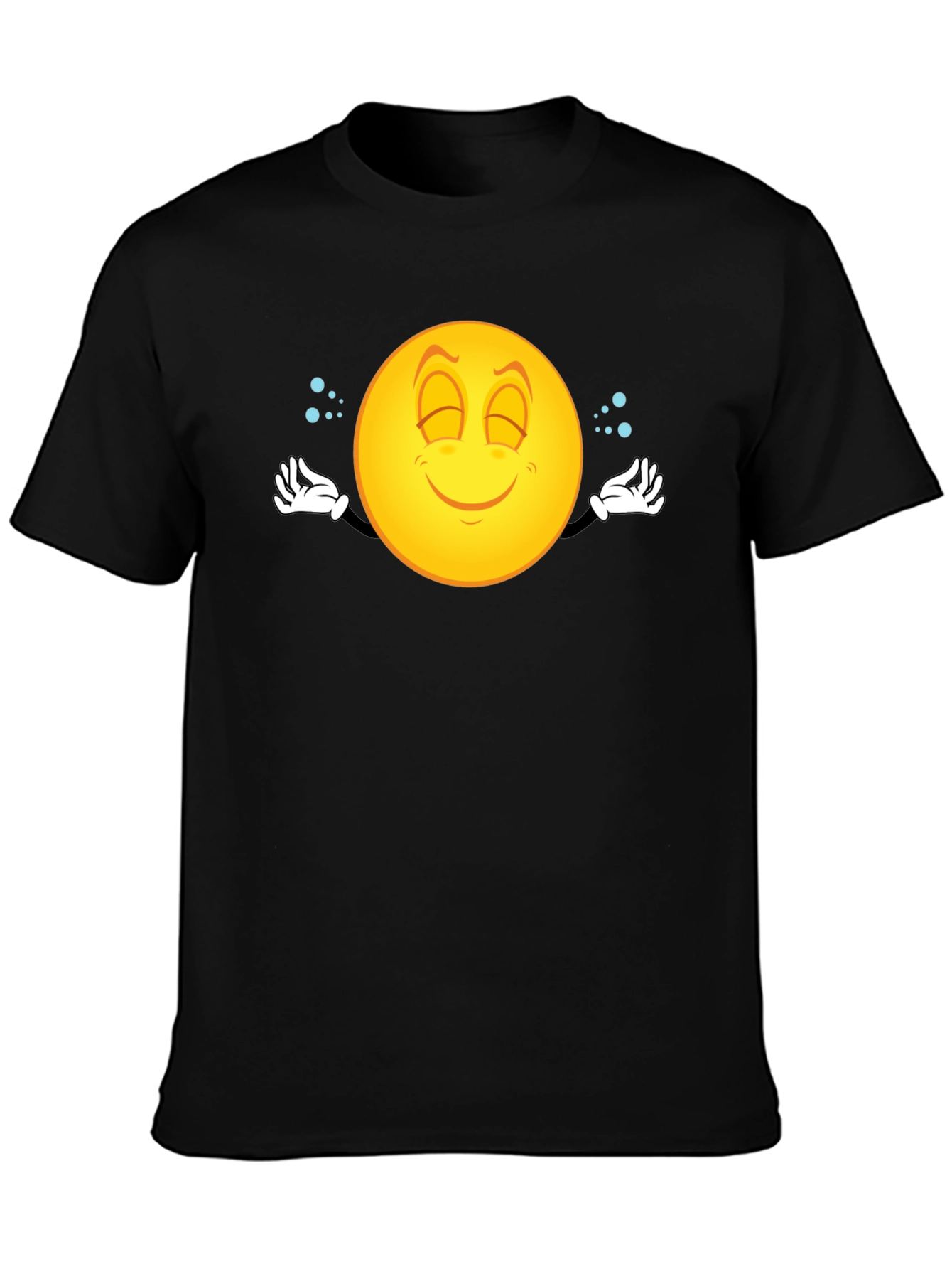 Zen Emoji Graphic Black T-Shirt