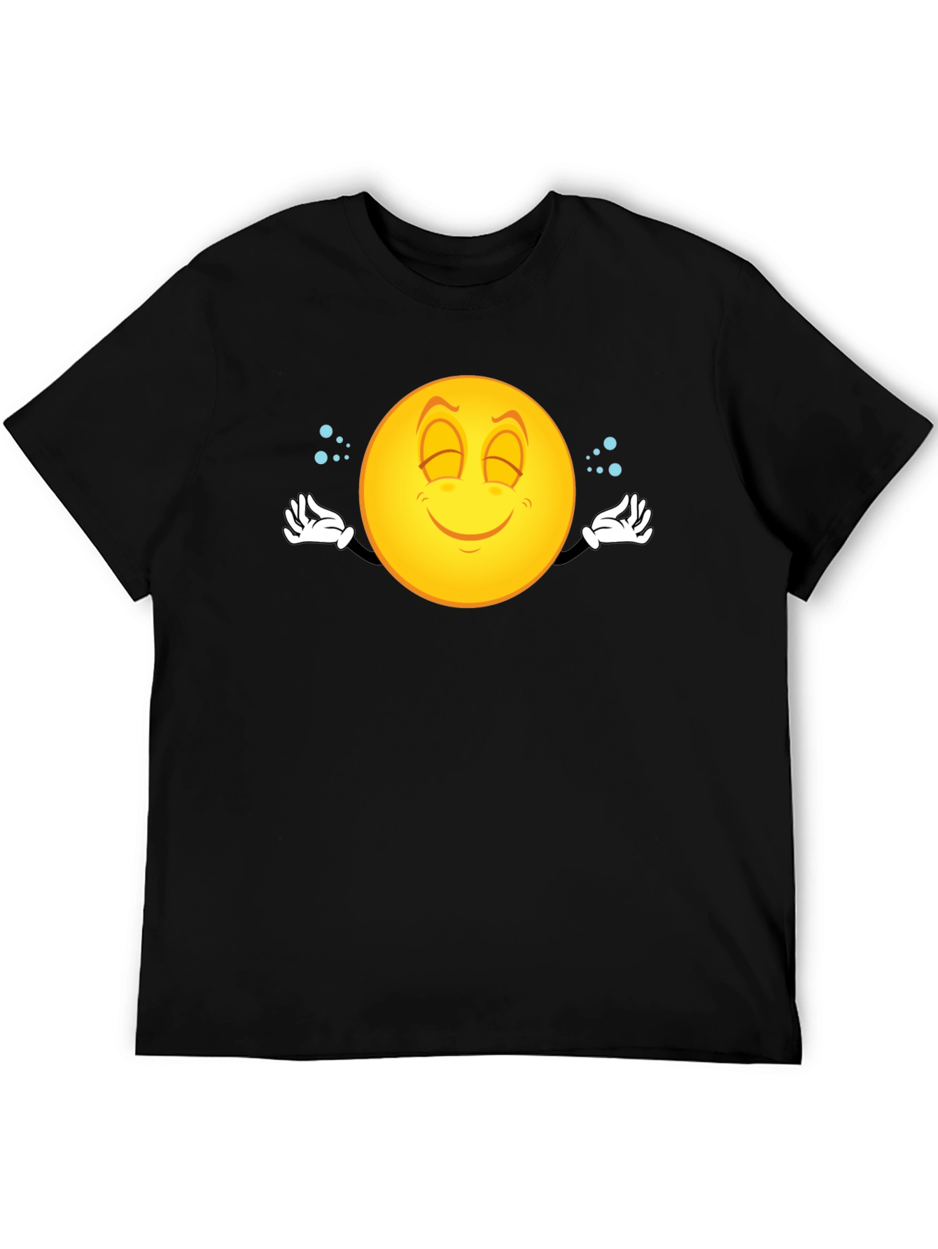 Zen Emoji Graphic Black T-Shirt