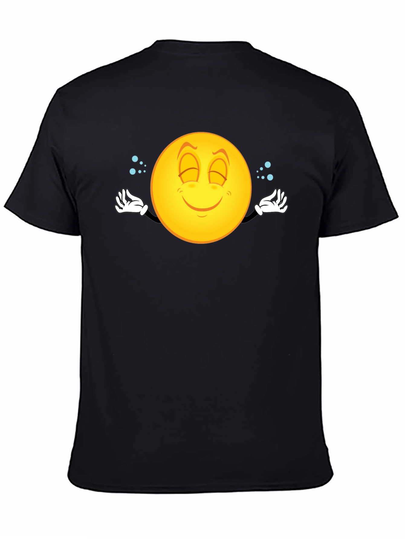 Zen Emoji Graphic Black T-Shirt