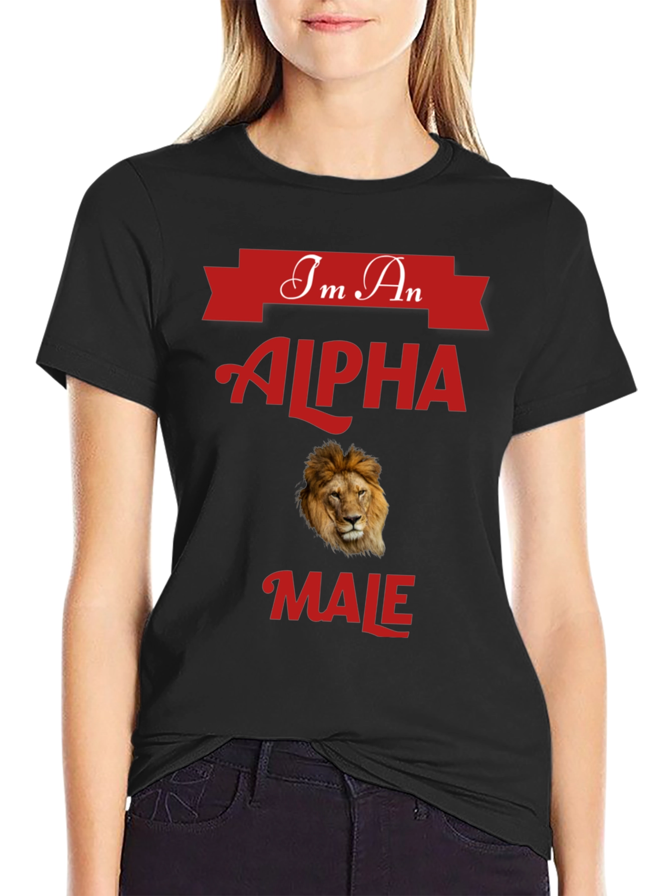 Alpha Male Lion Graphic T-Shirt - Bold Statement Tee