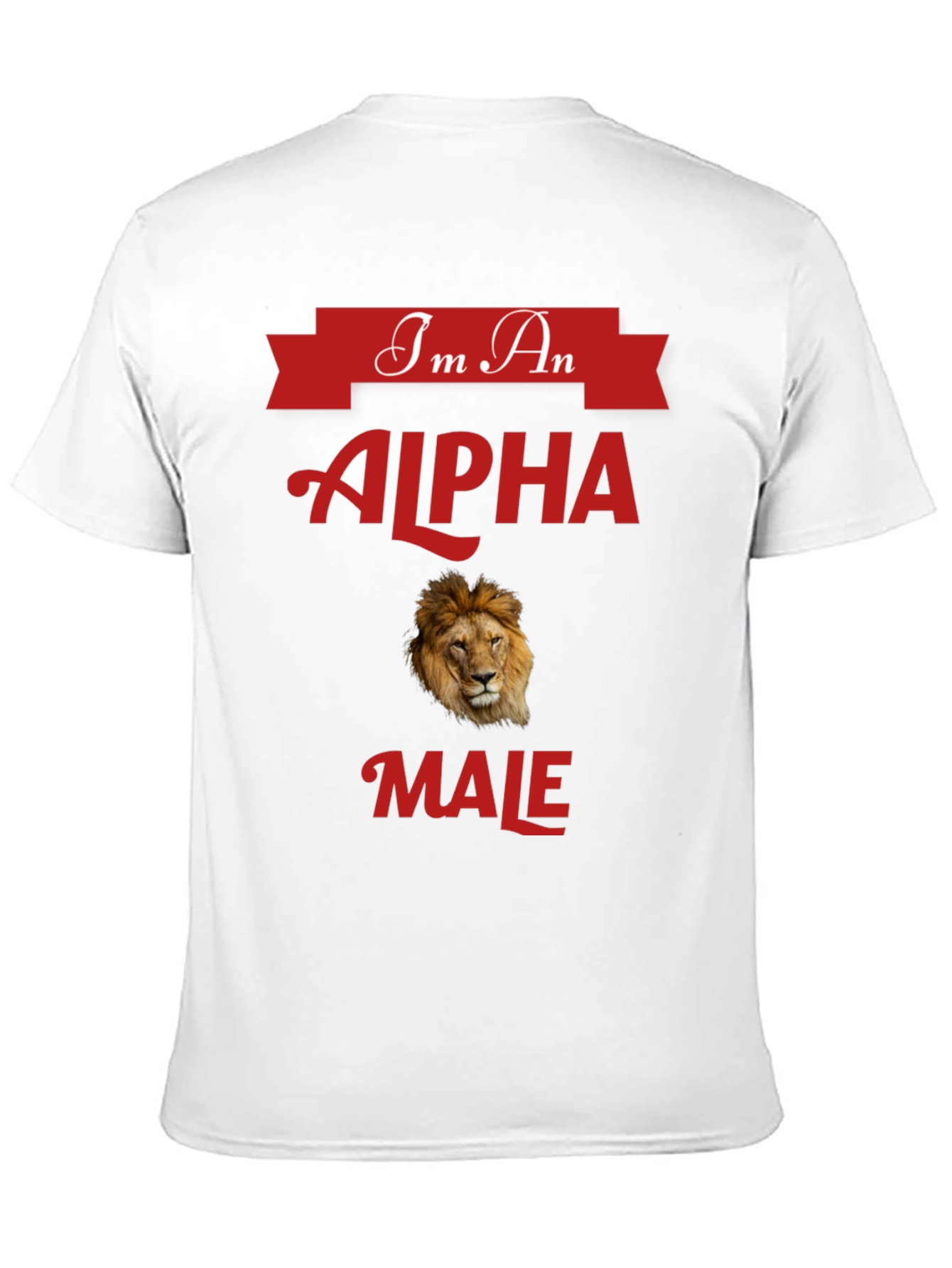 Alpha Male Lion Graphic T-Shirt - Bold Statement Tee