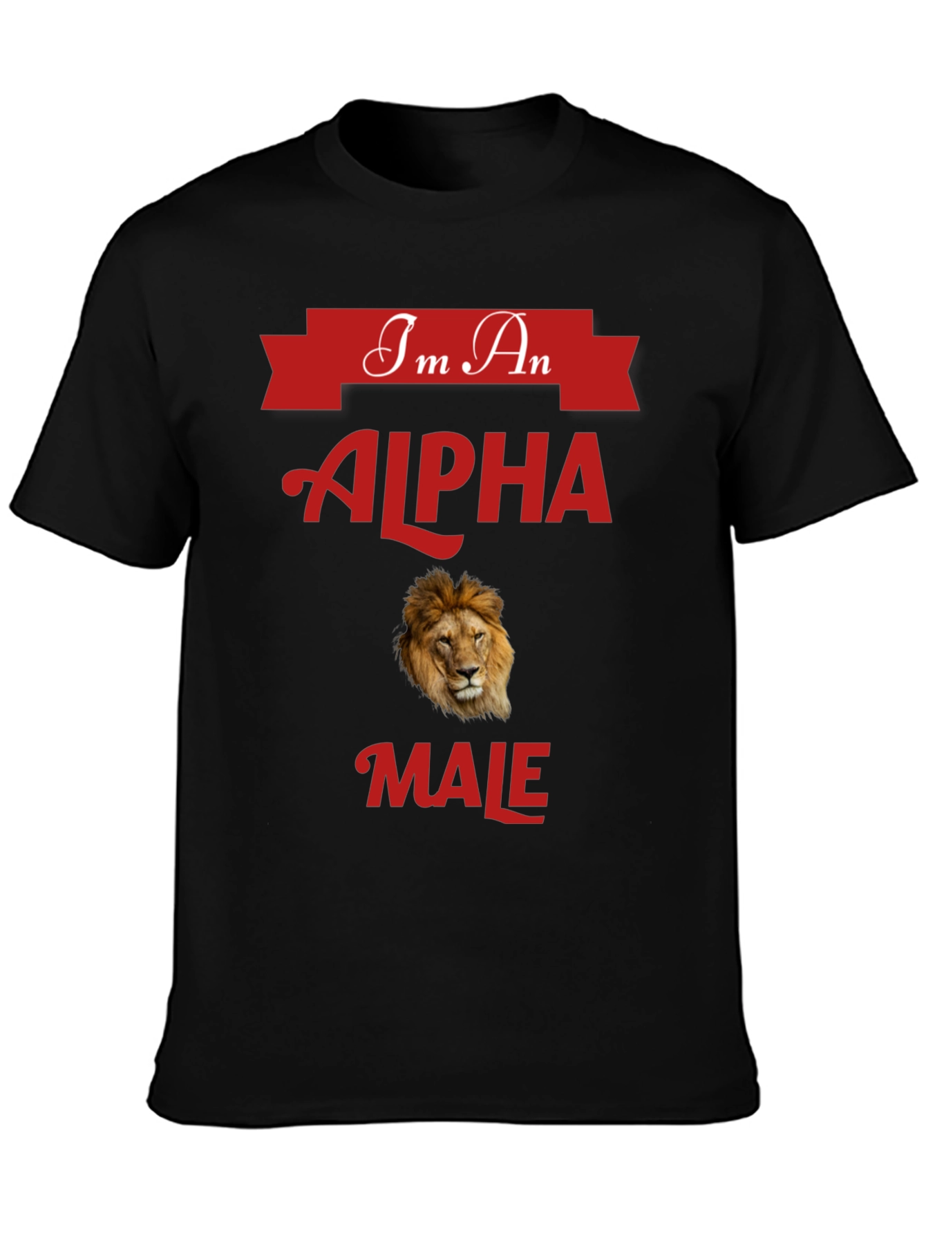Alpha Male Lion Graphic T-Shirt - Bold Statement Tee