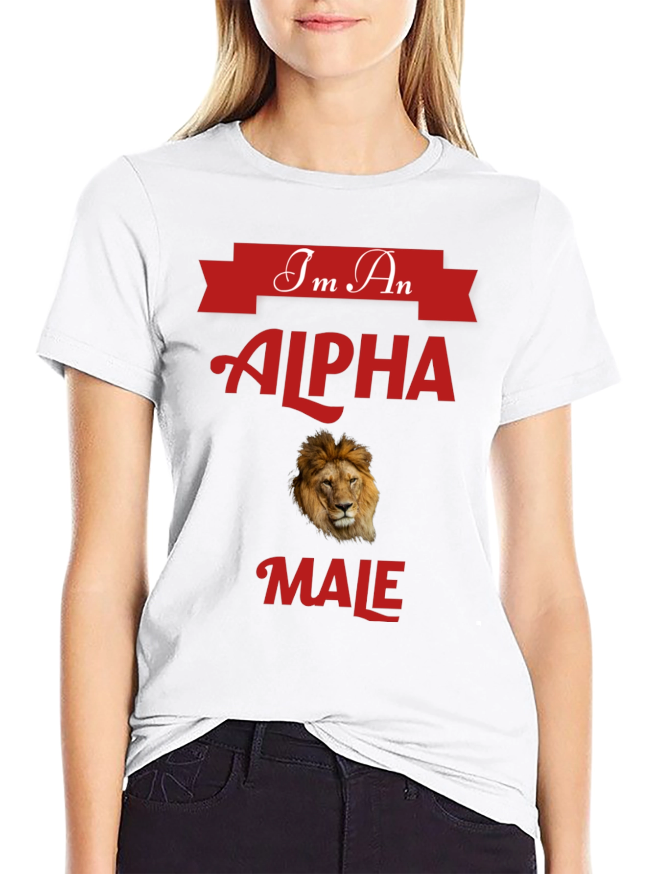 Alpha Male Lion Graphic T-Shirt - Bold Statement Tee
