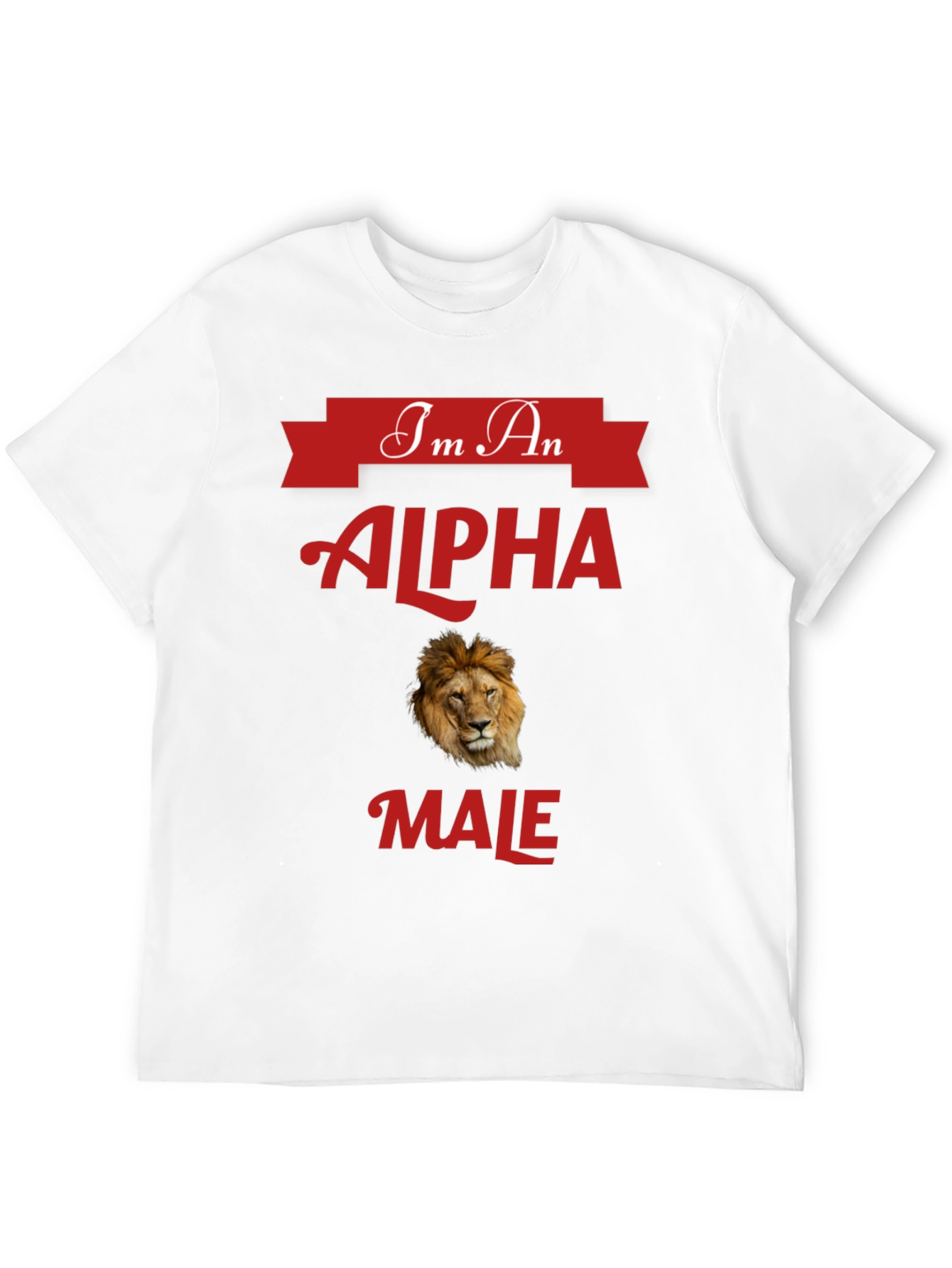 Alpha Male Lion Graphic T-Shirt - Bold Statement Tee