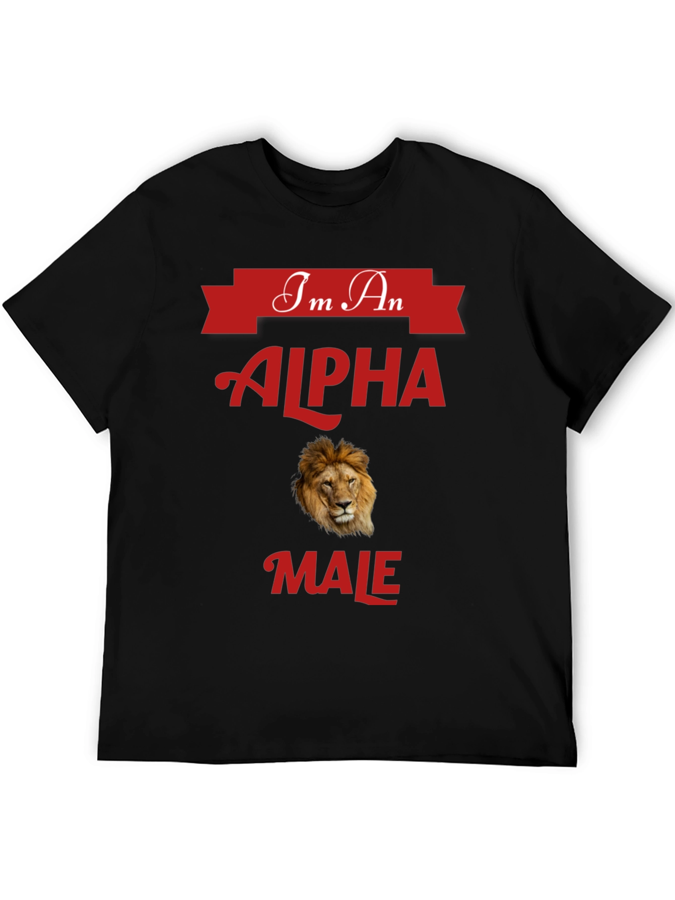Alpha Male Lion Graphic T-Shirt - Bold Statement Tee