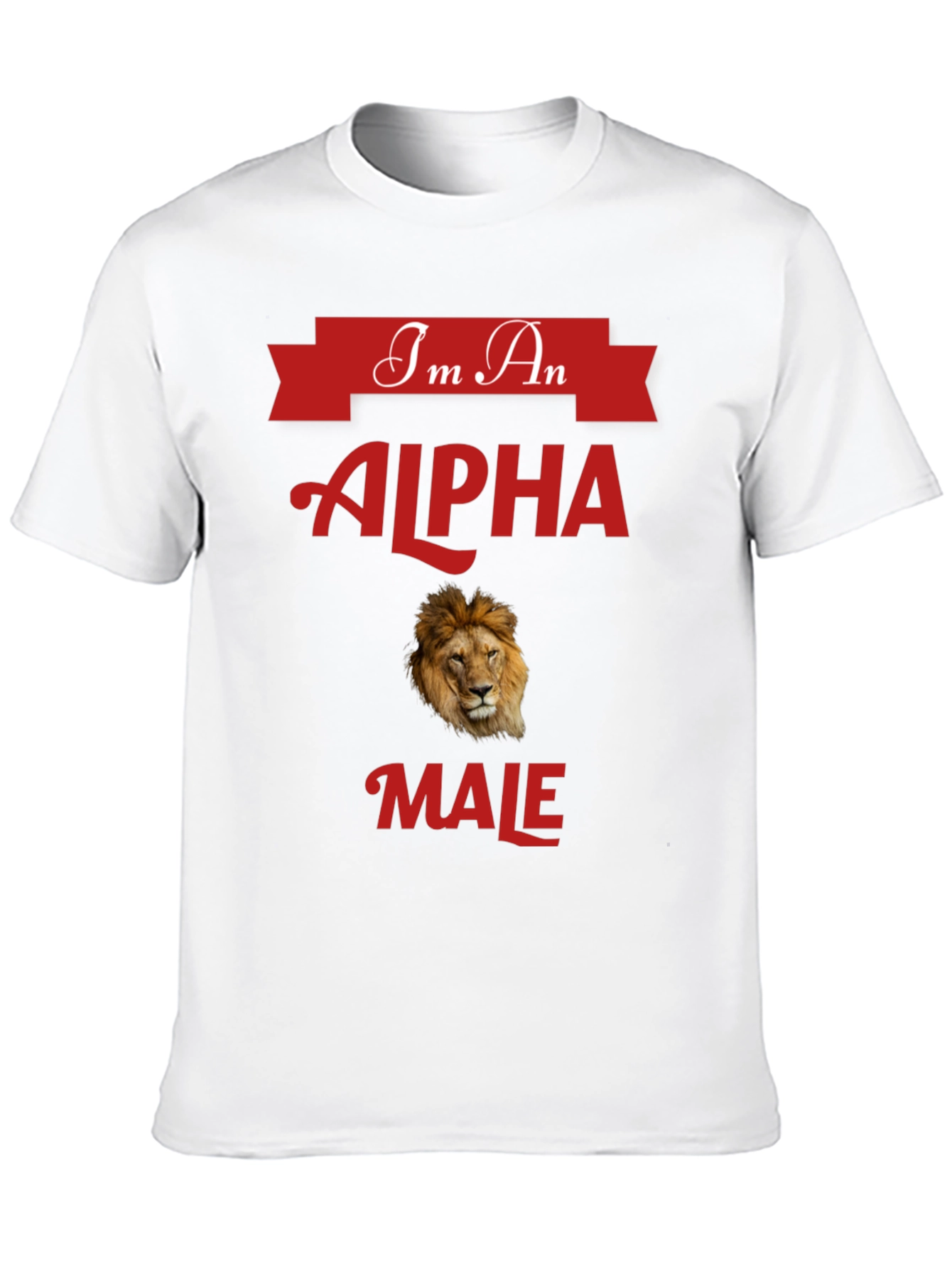 Alpha Male Lion Graphic T-Shirt - Bold Statement Tee