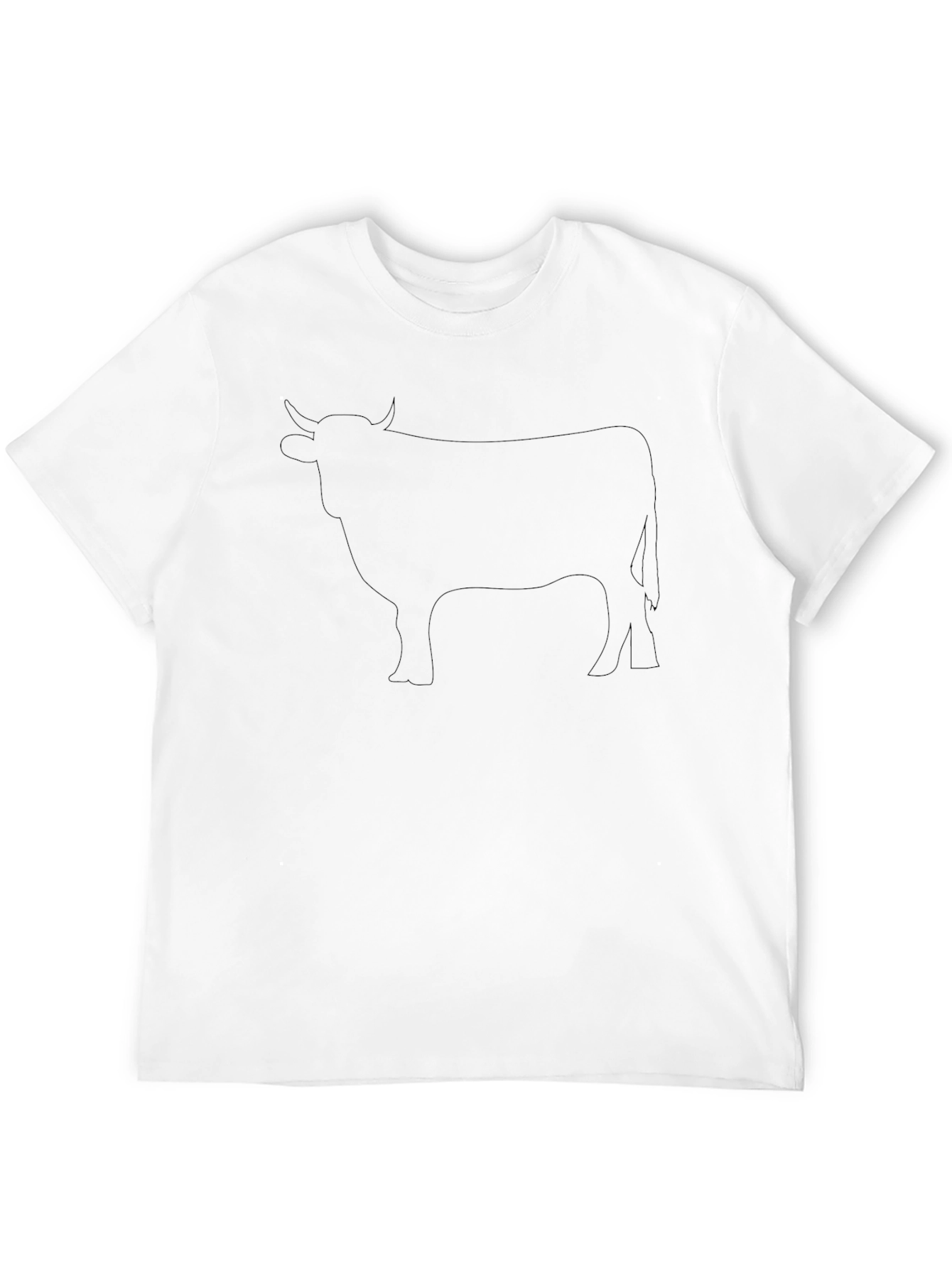 Black Bull Silhouette T-Shirt - Mens Stylish Casual Tee