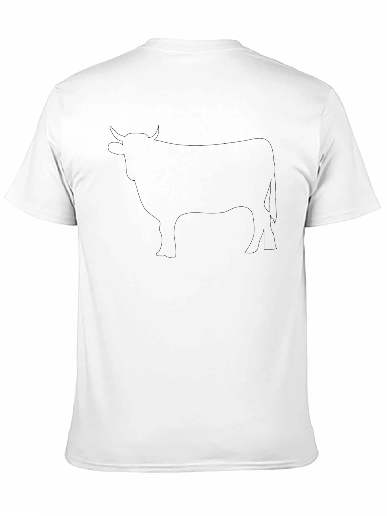 Black Bull Silhouette T-Shirt - Mens Stylish Casual Tee