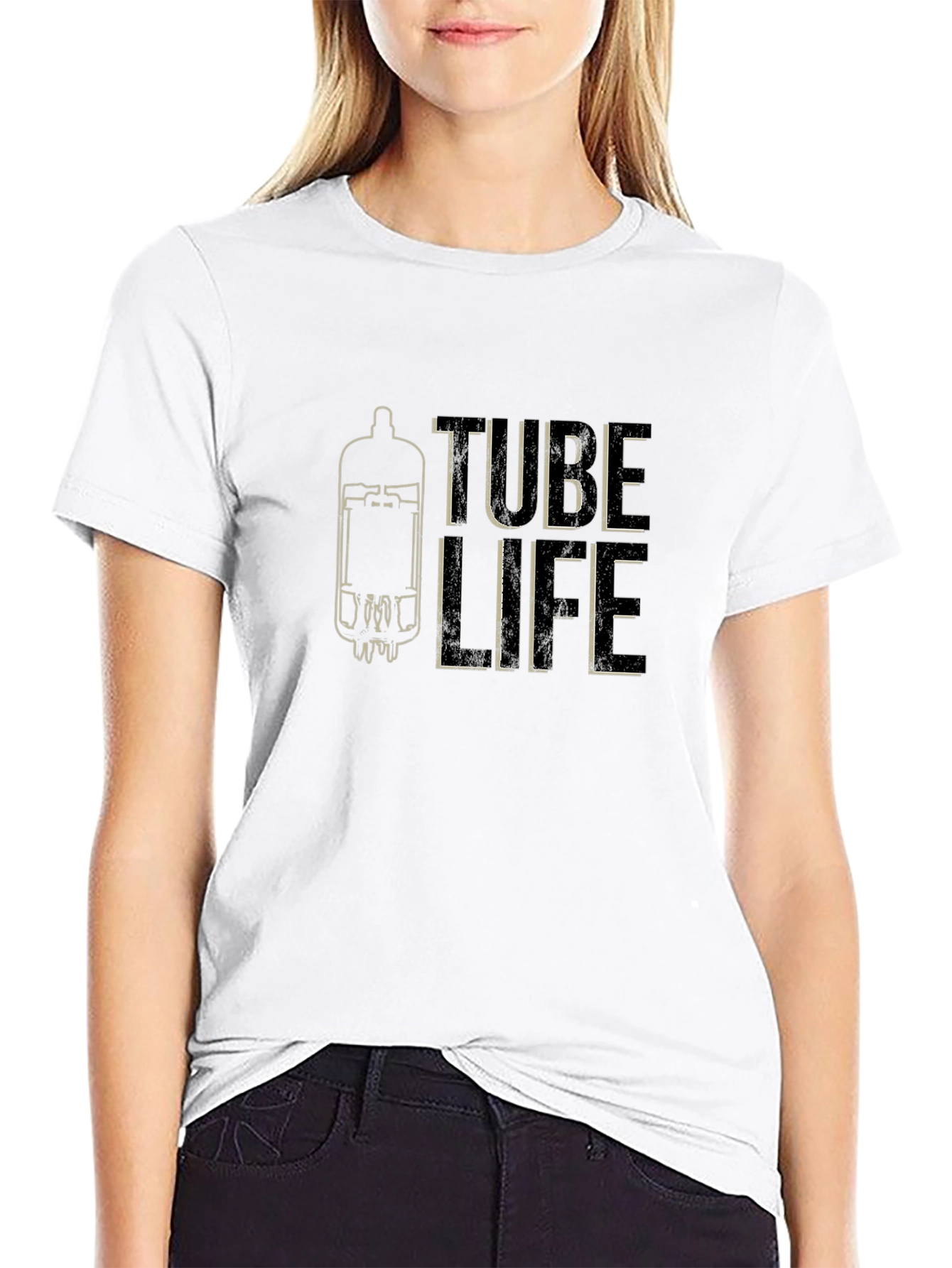 Tube Life Graphic T-Shirt - Black