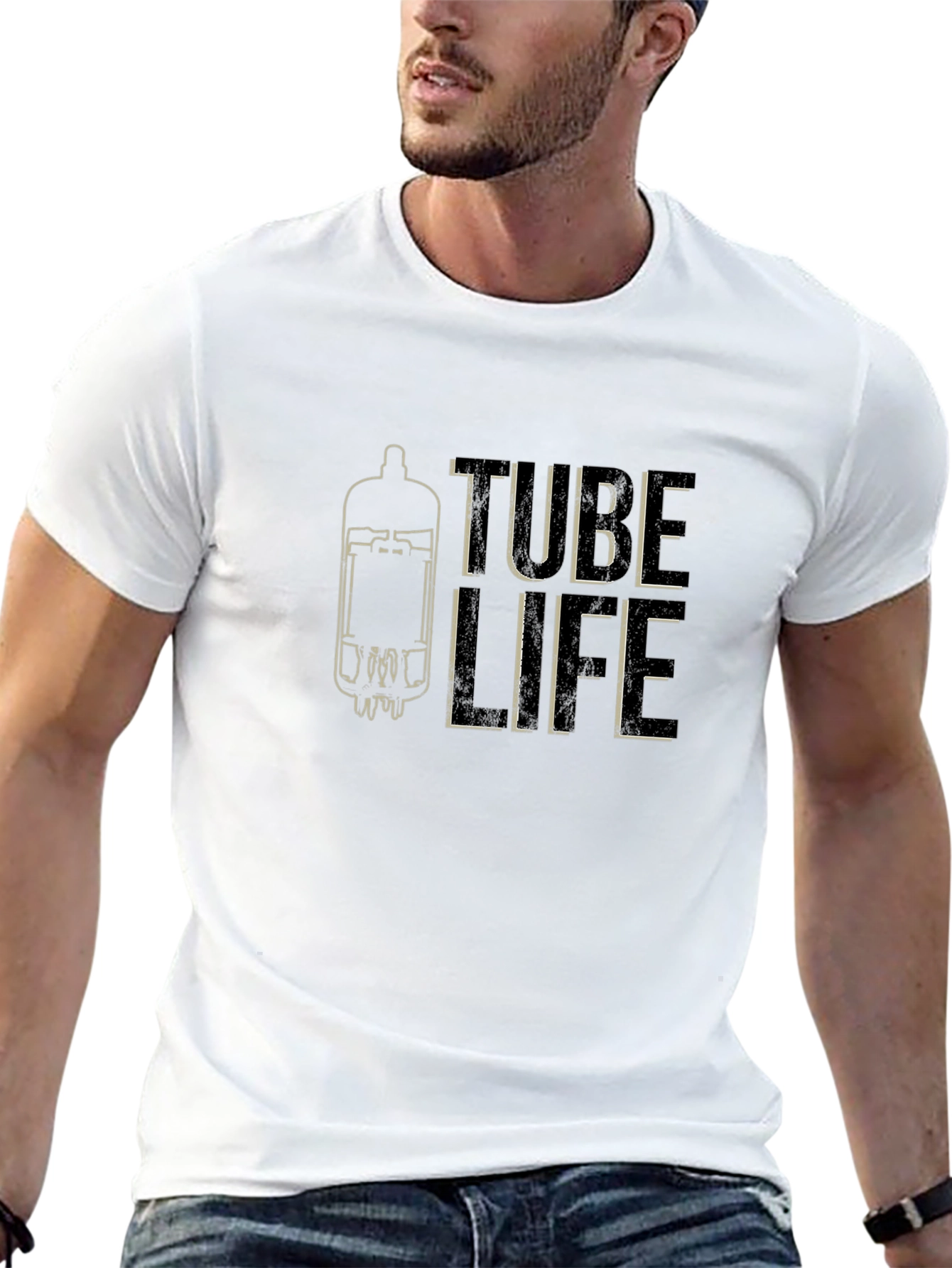 Tube Life Graphic T-Shirt - Black