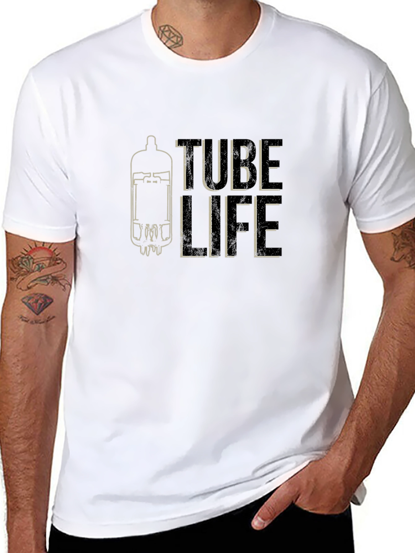 Tube Life Graphic T-Shirt - Black