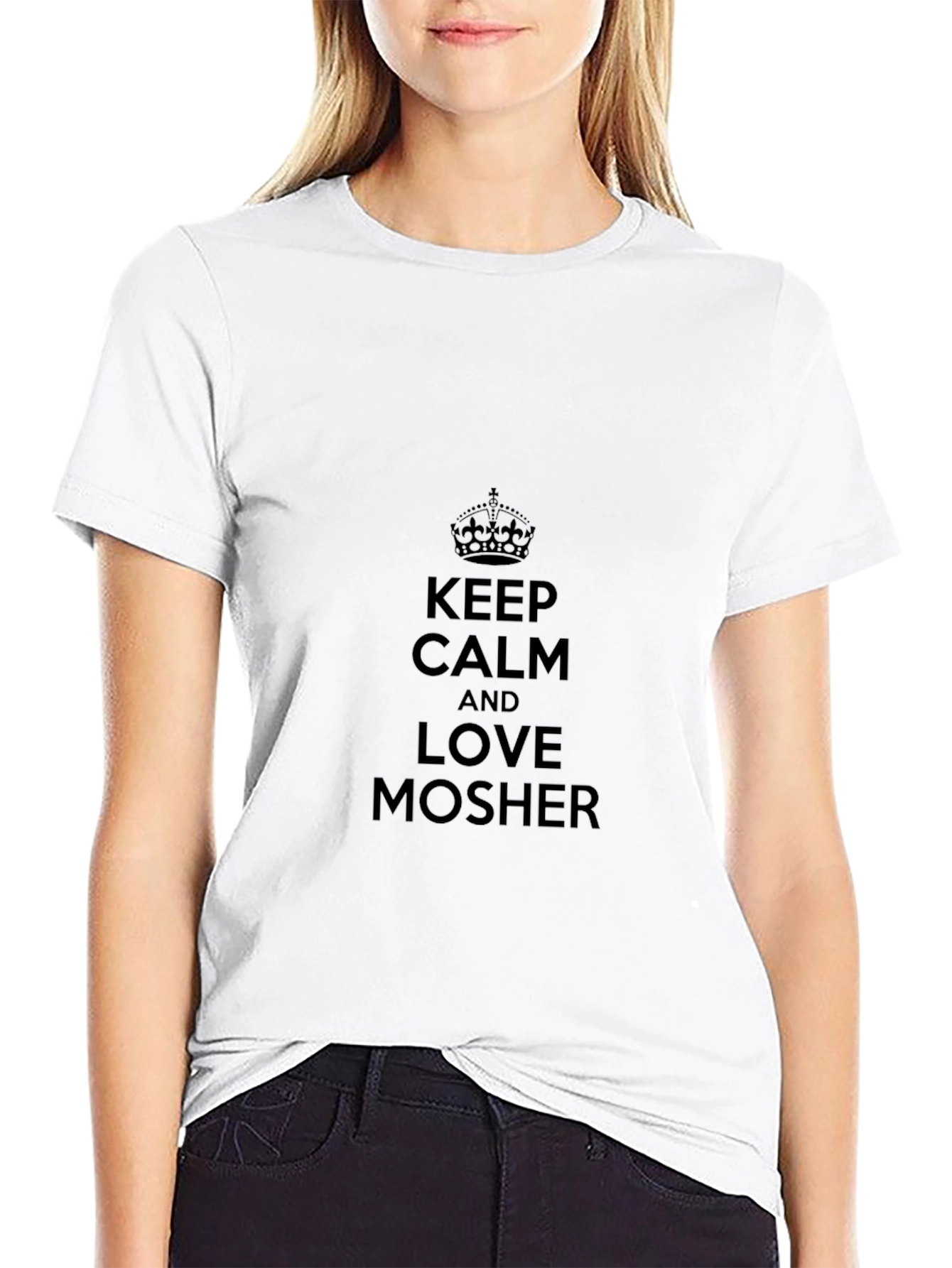 Keep Calm & Love Mosher Black T-Shirt