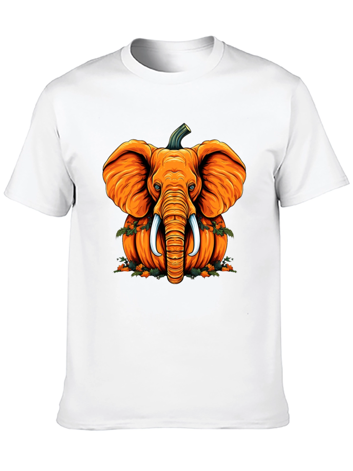 Pumpkin Elephant T-Shirt - Unique Halloween Style
