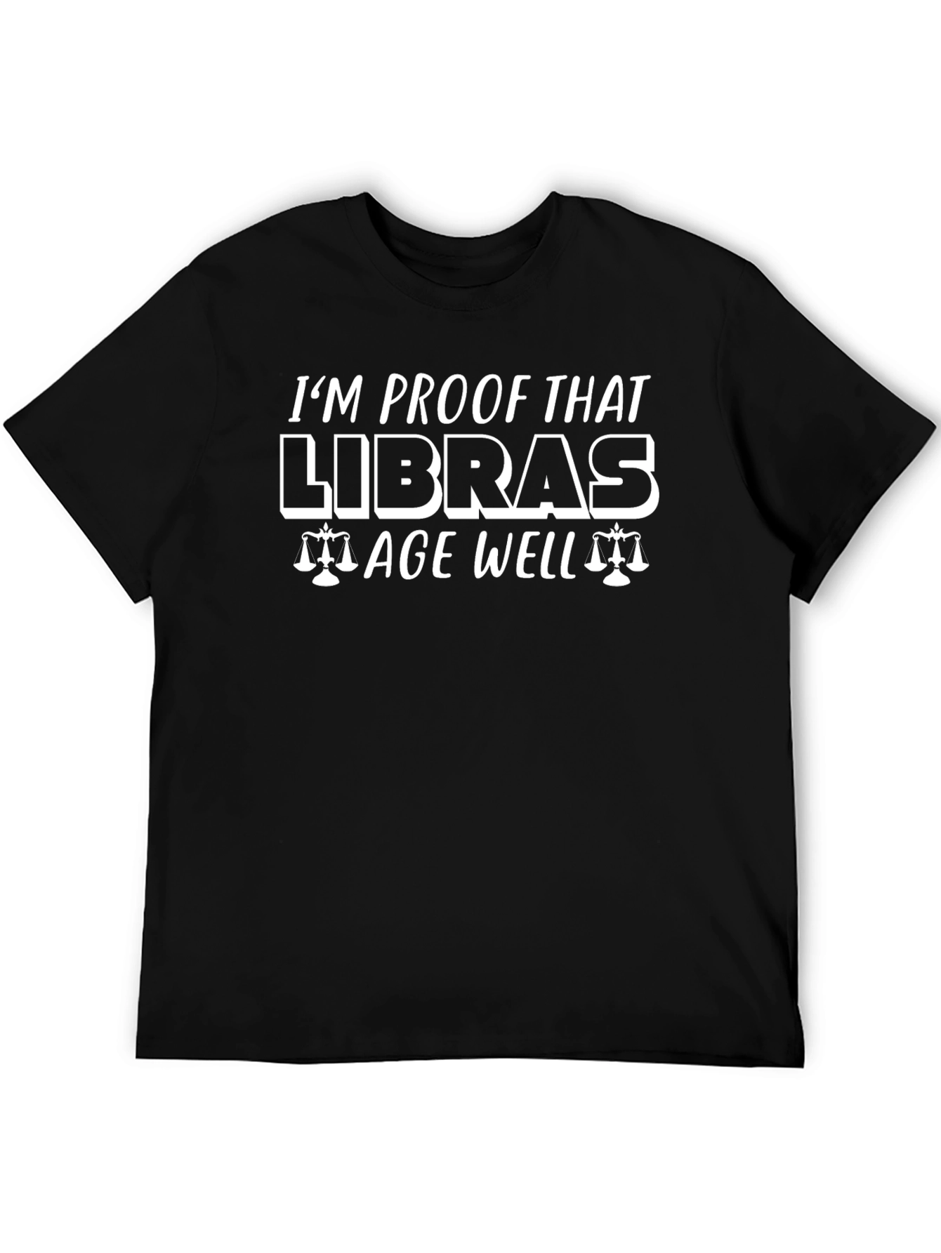 Libra Age Well Graphic Tee - Zodiac Birthday Gift