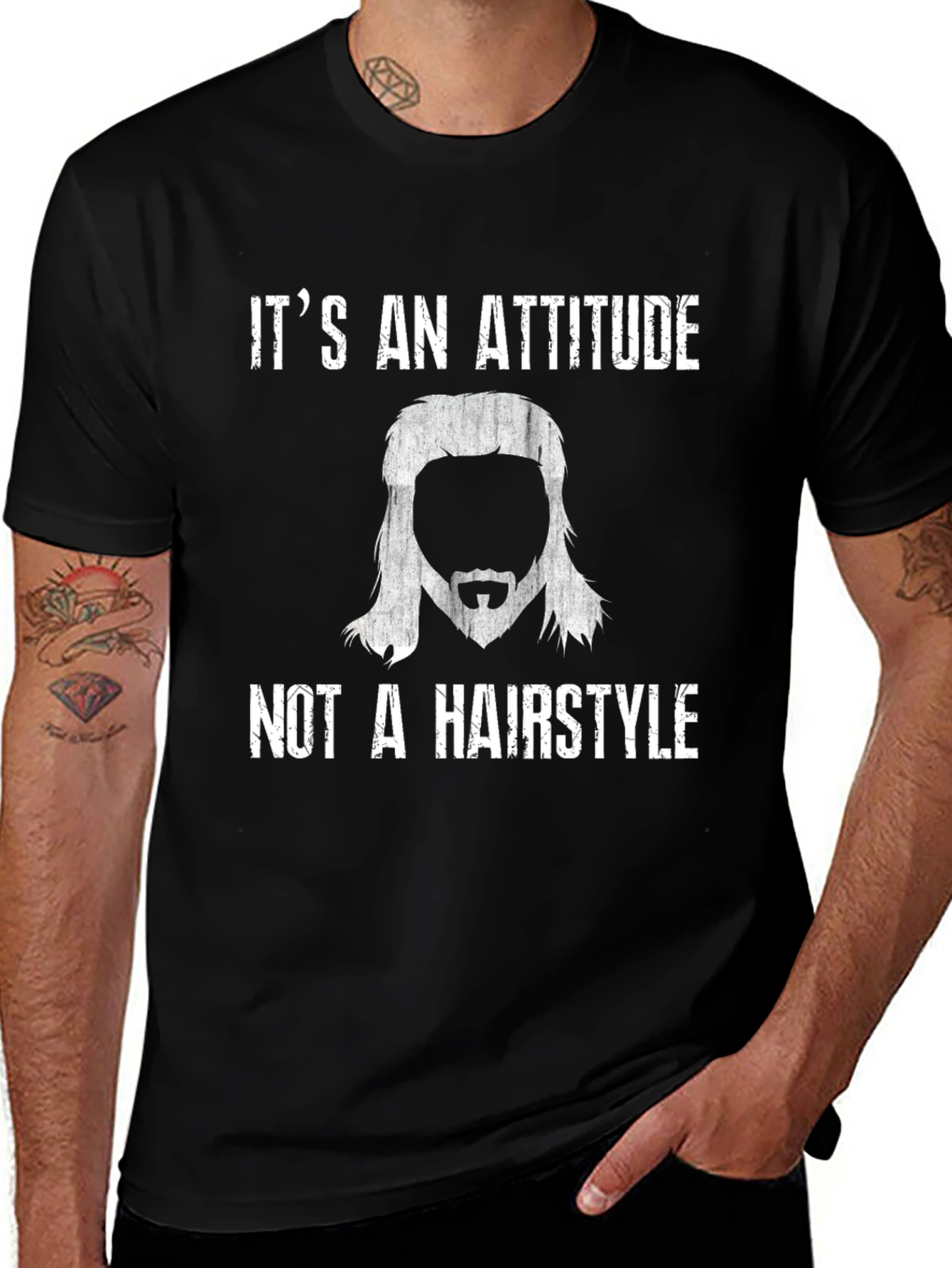 Attitude Not Hairstyle Graphic Tee