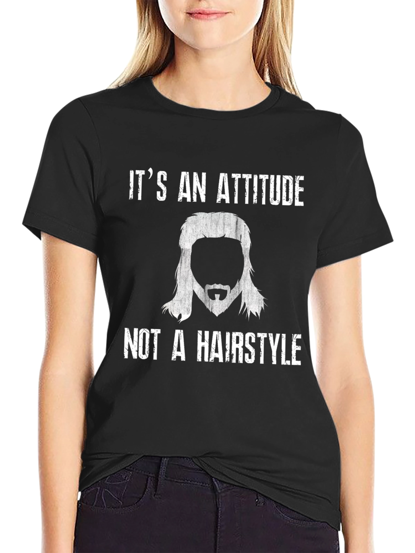 Attitude Not Hairstyle Graphic Tee