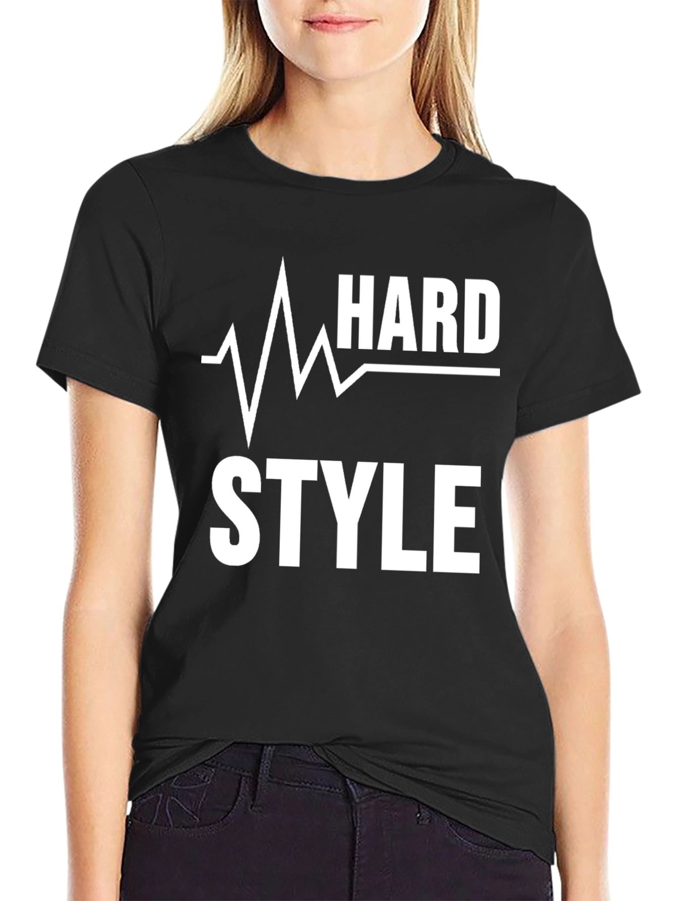 Hardstyle Graphic Print Black T-Shirt