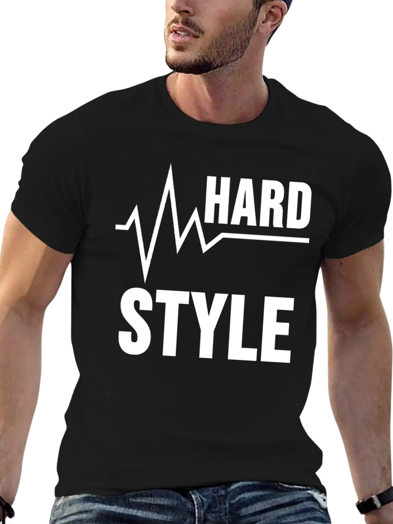 Hardstyle Graphic Print Black T-Shirt
