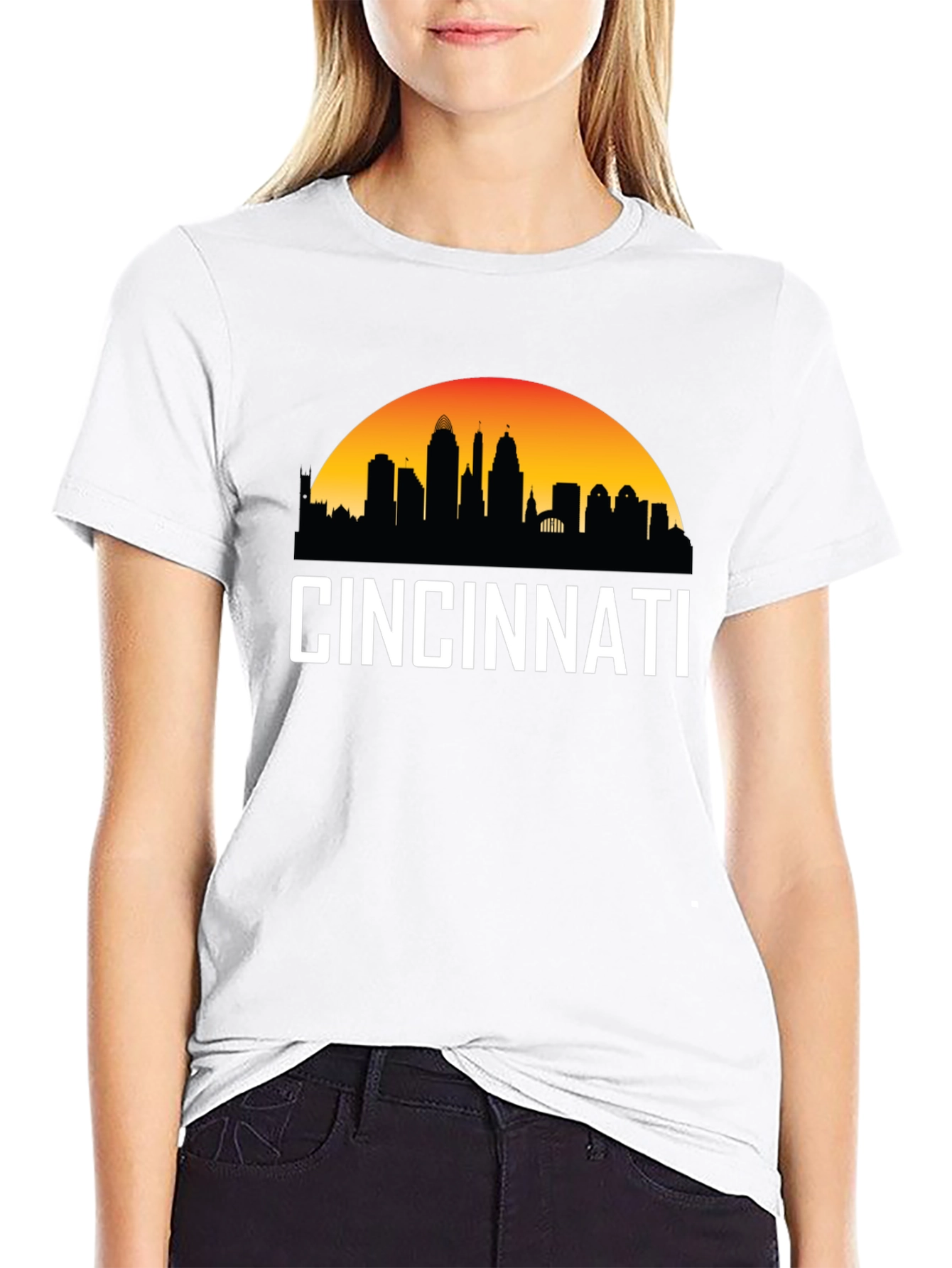 Cincinnati Skyline T-Shirt - City Pride Tee