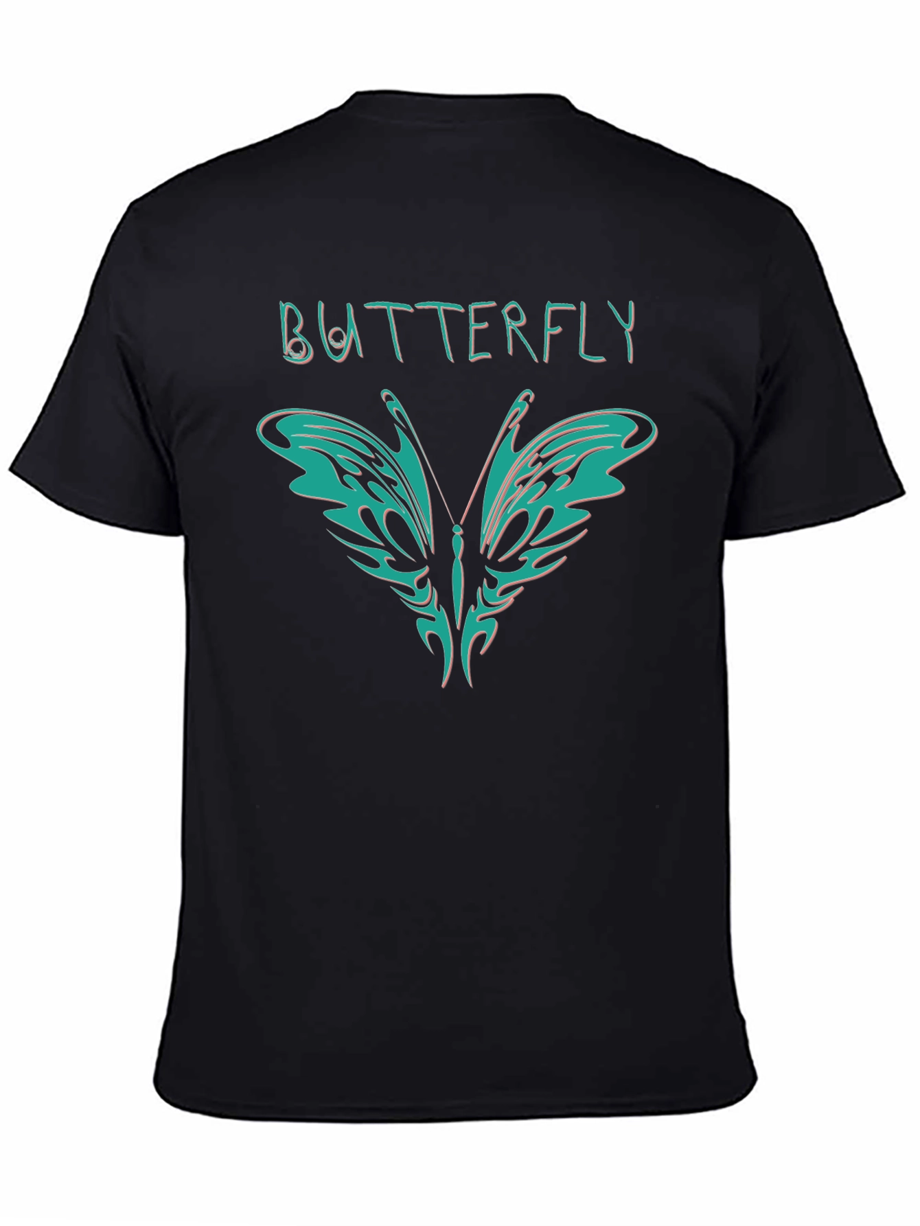 Butterfly Graphic Black T-Shirt
