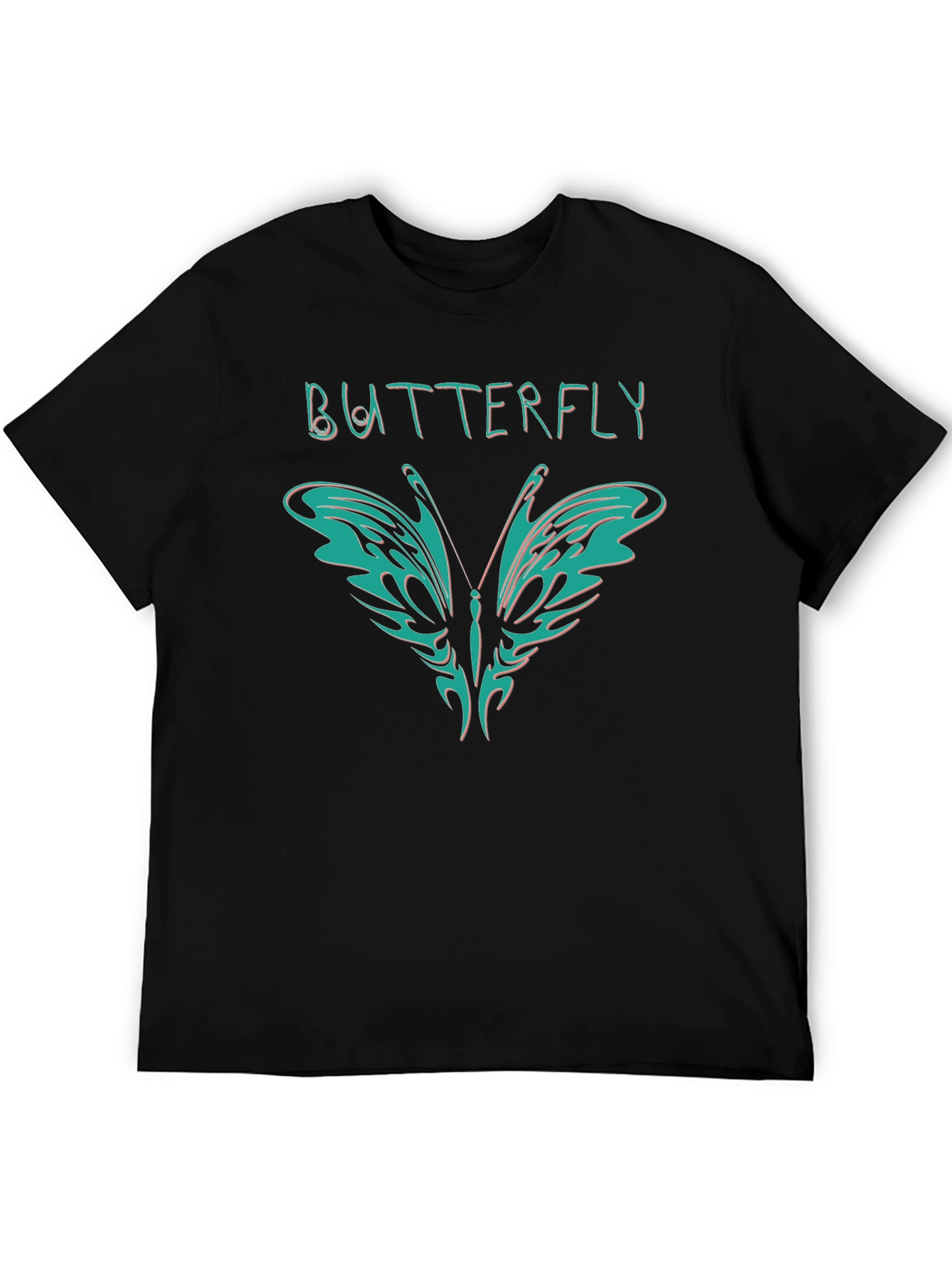 Butterfly Graphic Black T-Shirt