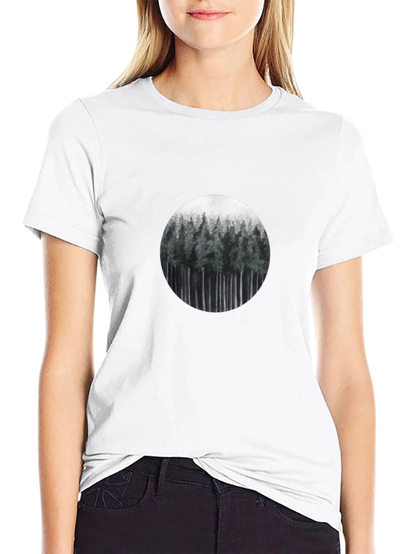 Nature Forest T-Shirt - Mens Black Tee