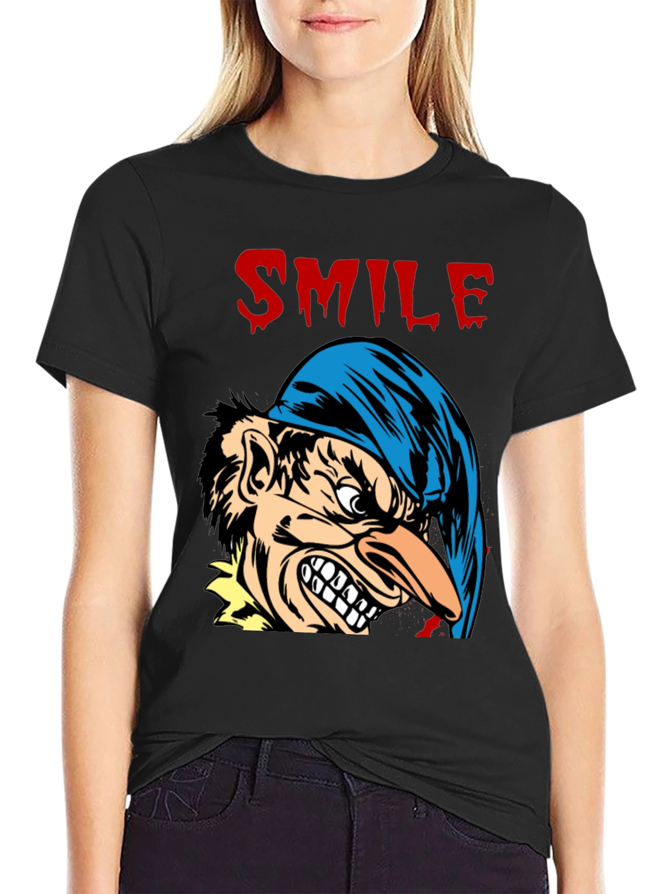 Smile Troll Graphic T-Shirt