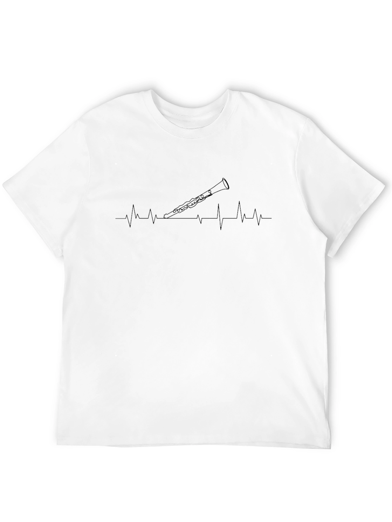 Clarinet Heartbeat T-Shirt - Music Lover Tee