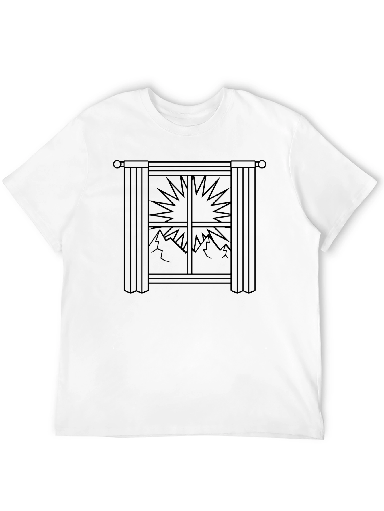 Window to the Mountains Graphic Tee - Black