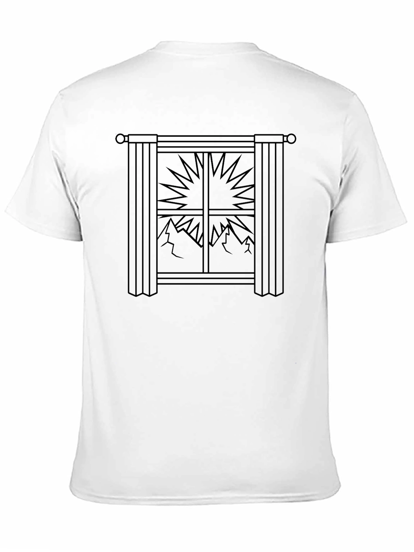 Window to the Mountains Graphic Tee - Black