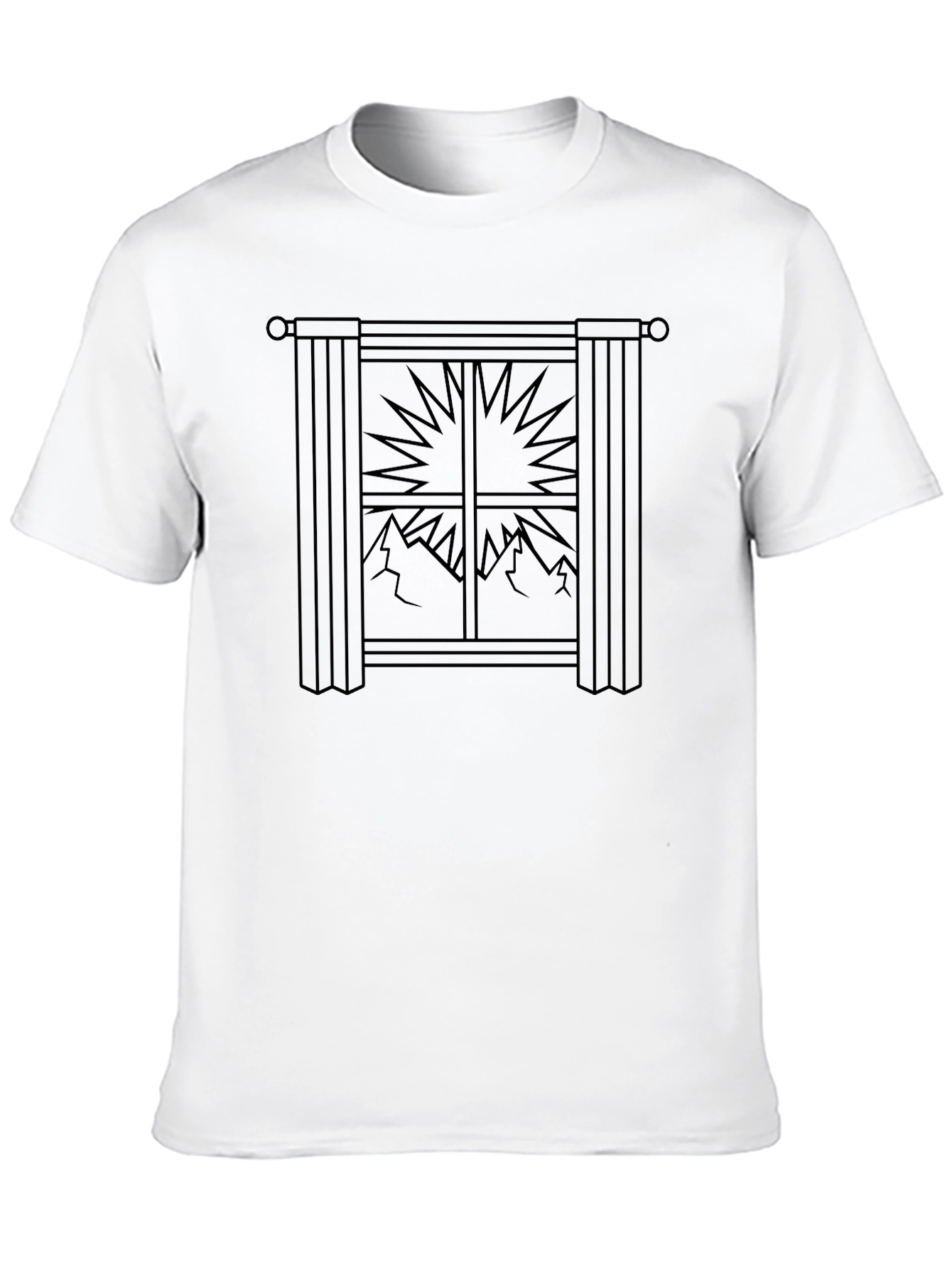 Window to the Mountains Graphic Tee - Black