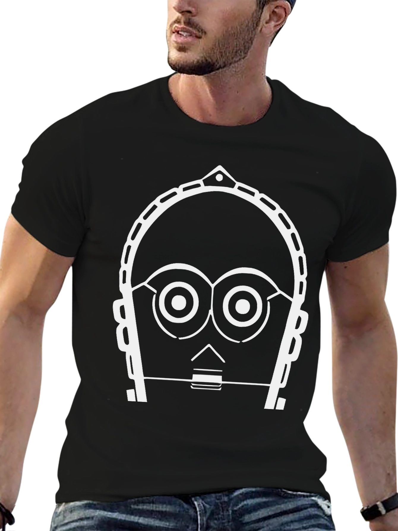 C-3PO Graphic Tee - Star Wars Robot Design