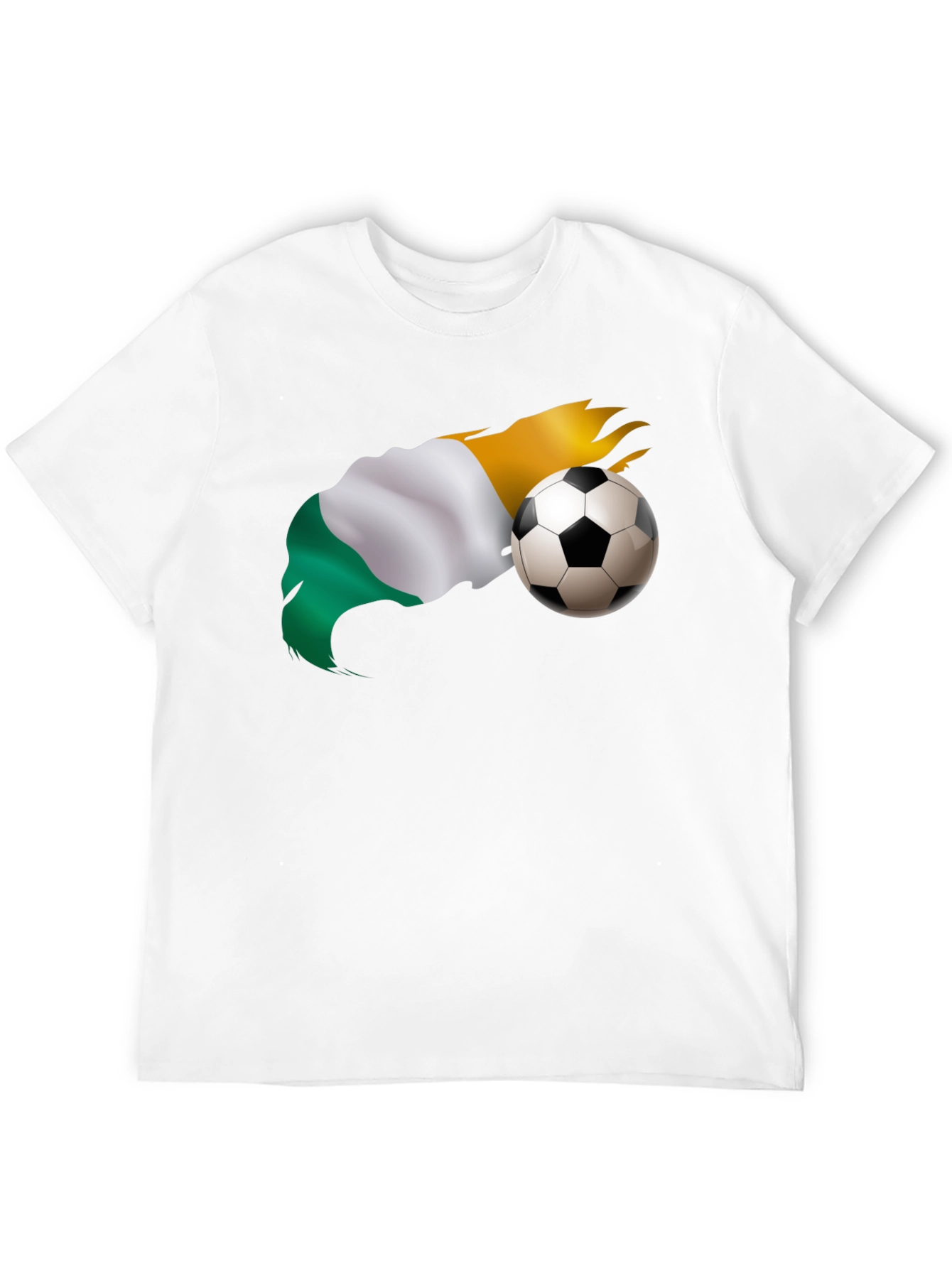 Soccer Flag Graphic Tee - Black T-Shirt