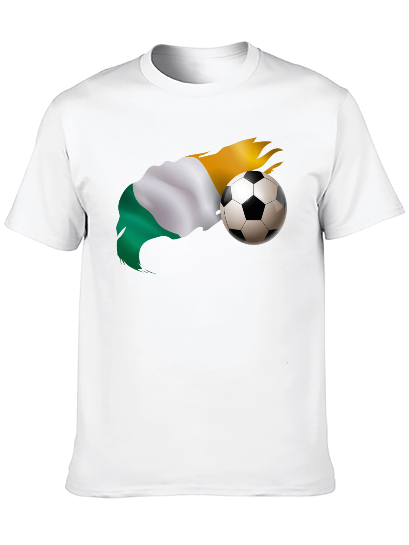 Soccer Flag Graphic Tee - Black T-Shirt