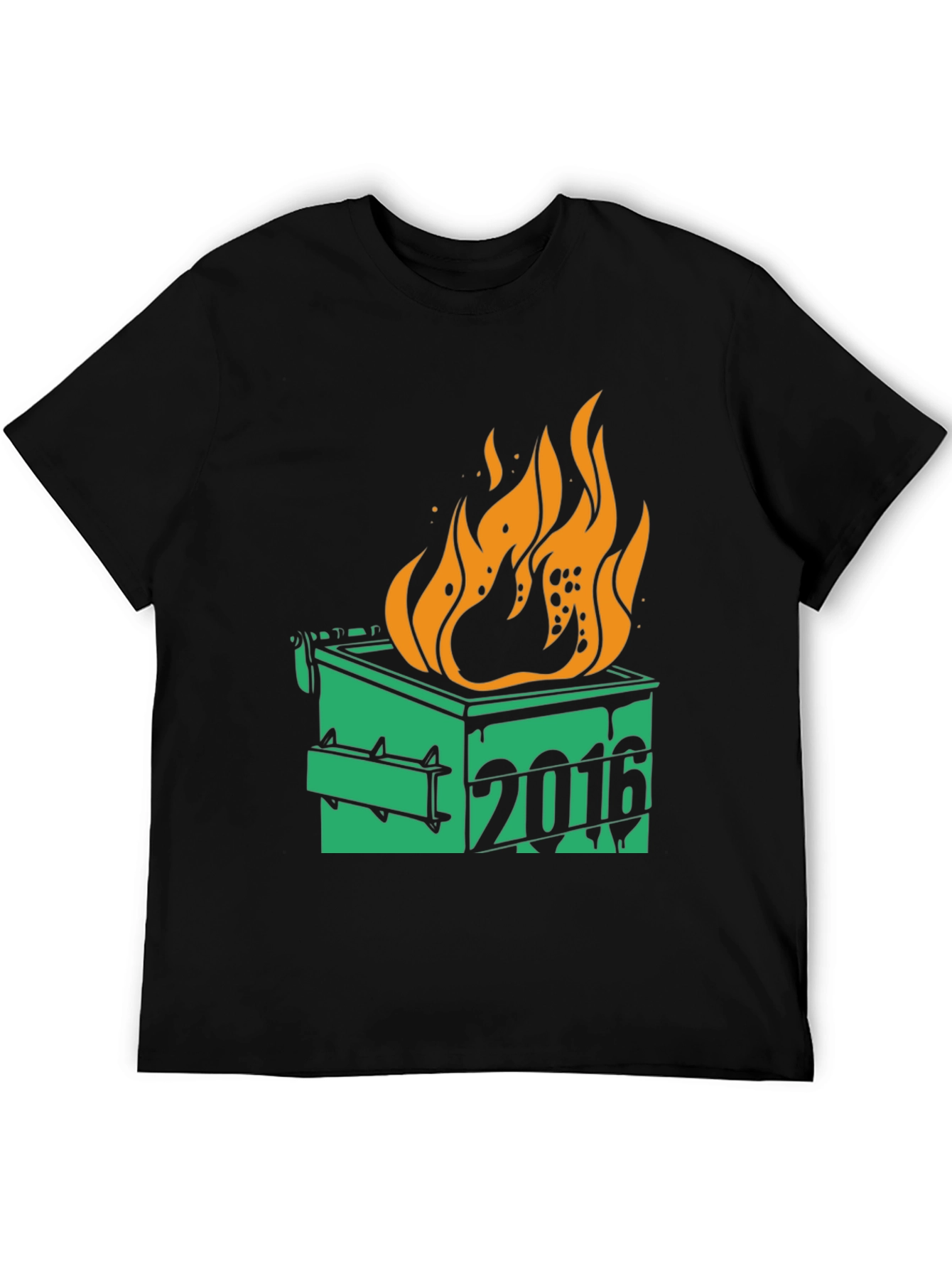 2016 Dumpster Fire Graphic Tee - Black