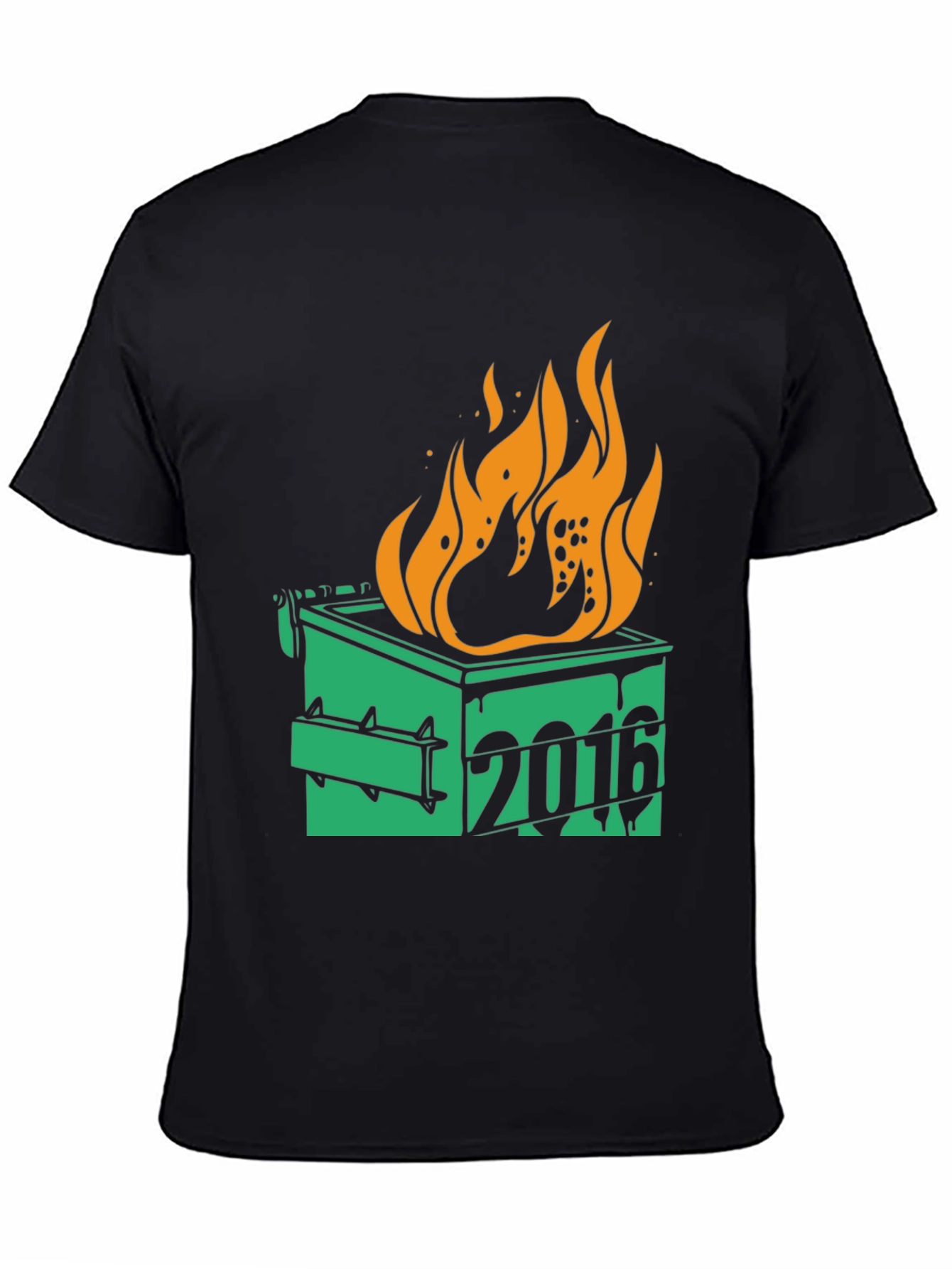 2016 Dumpster Fire Graphic Tee - Black