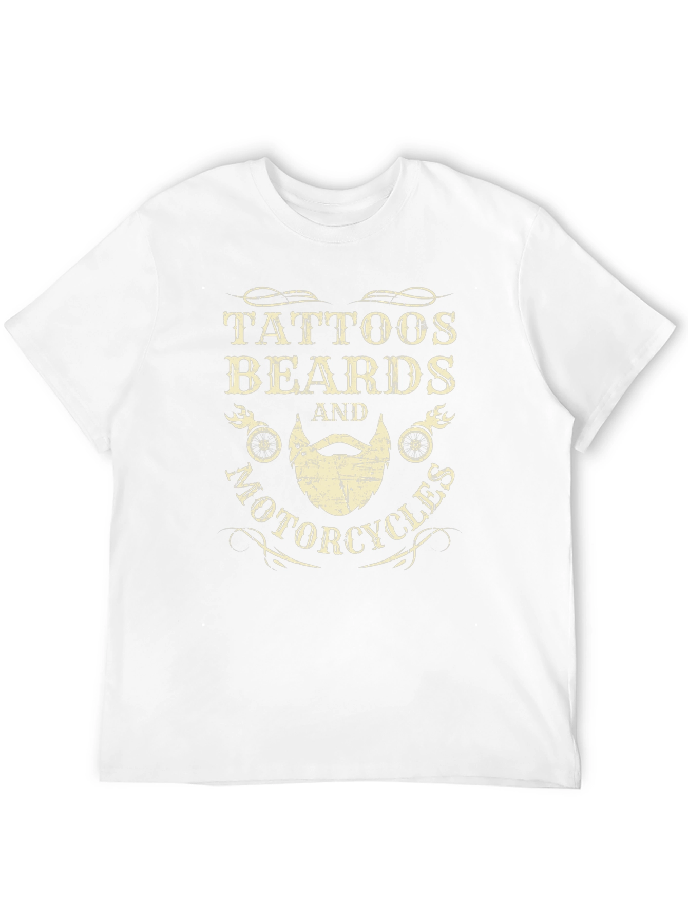 Tattoos Beards & Motorcycles Graphic T-Shirt